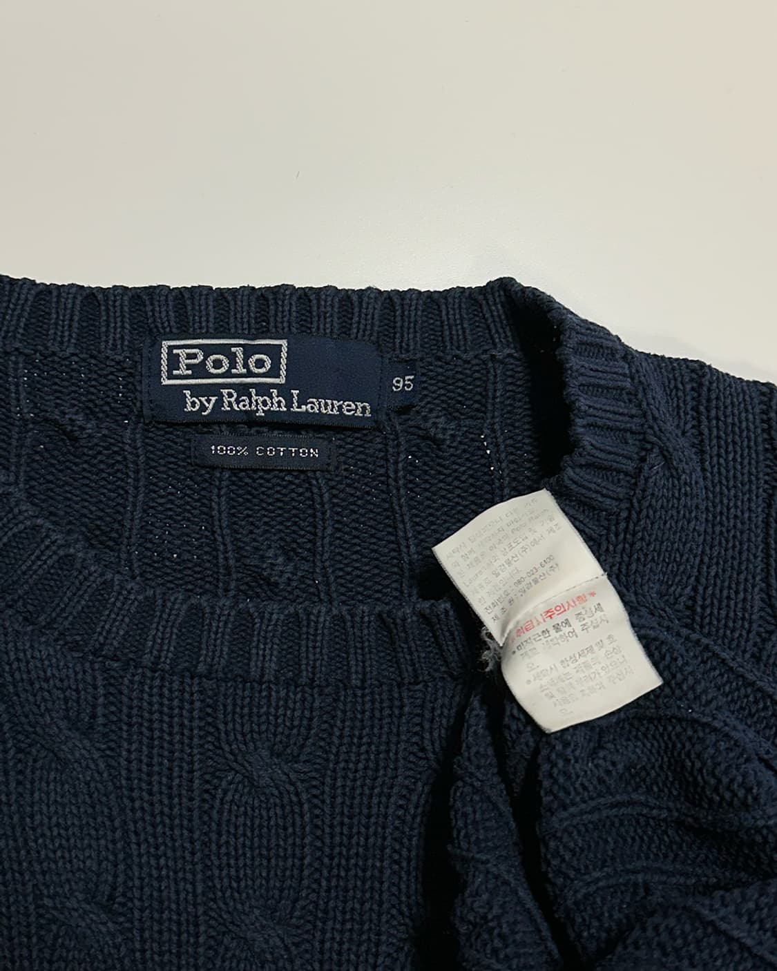 폴로 꽈배기 니트 상품이미지4