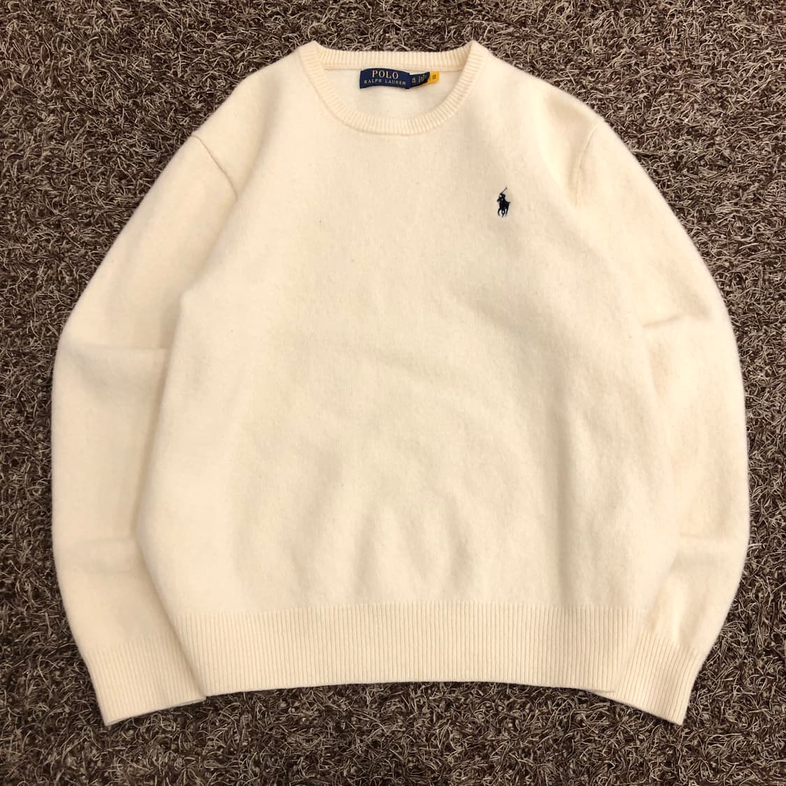 폴로 랄프로렌 아이보리 여성 울 니트 스웨터 상품이미지1