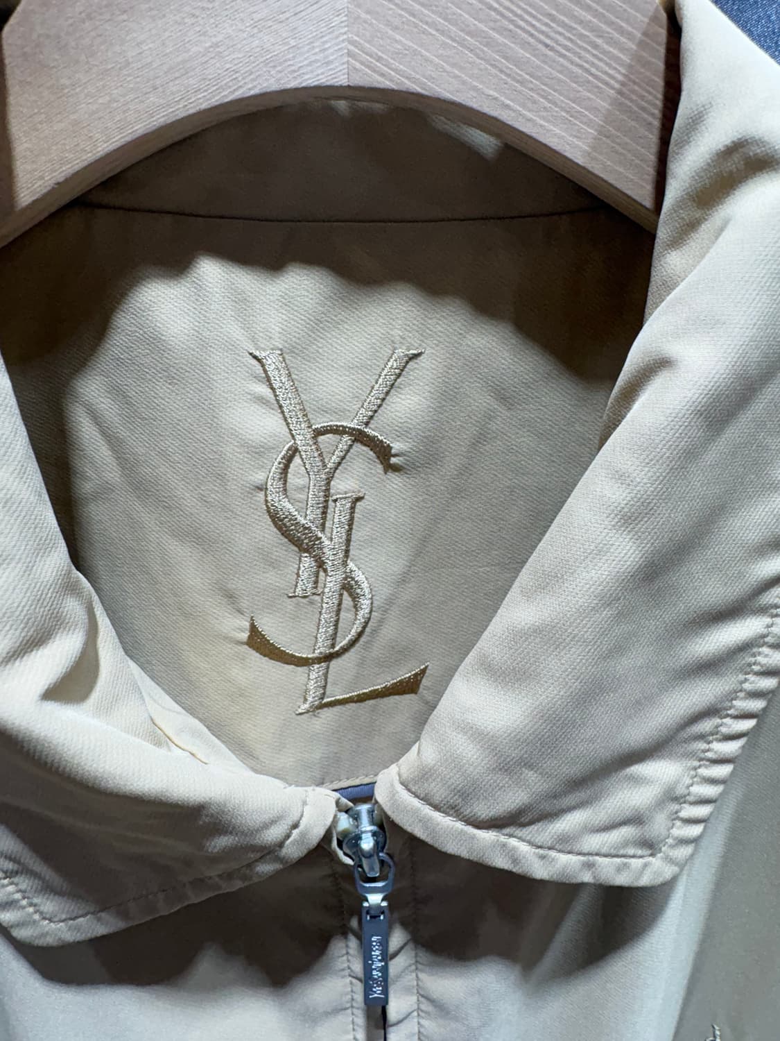 L YSL 입생로랑 심볼로고 옐로우 나일론 자켓 상품이미지5