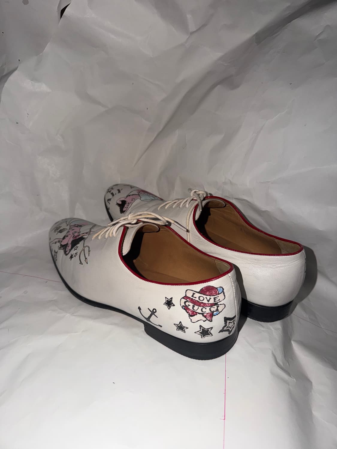 구찌 05aw 타투 핸드패인트 옥스퍼드 슈즈 상품이미지5