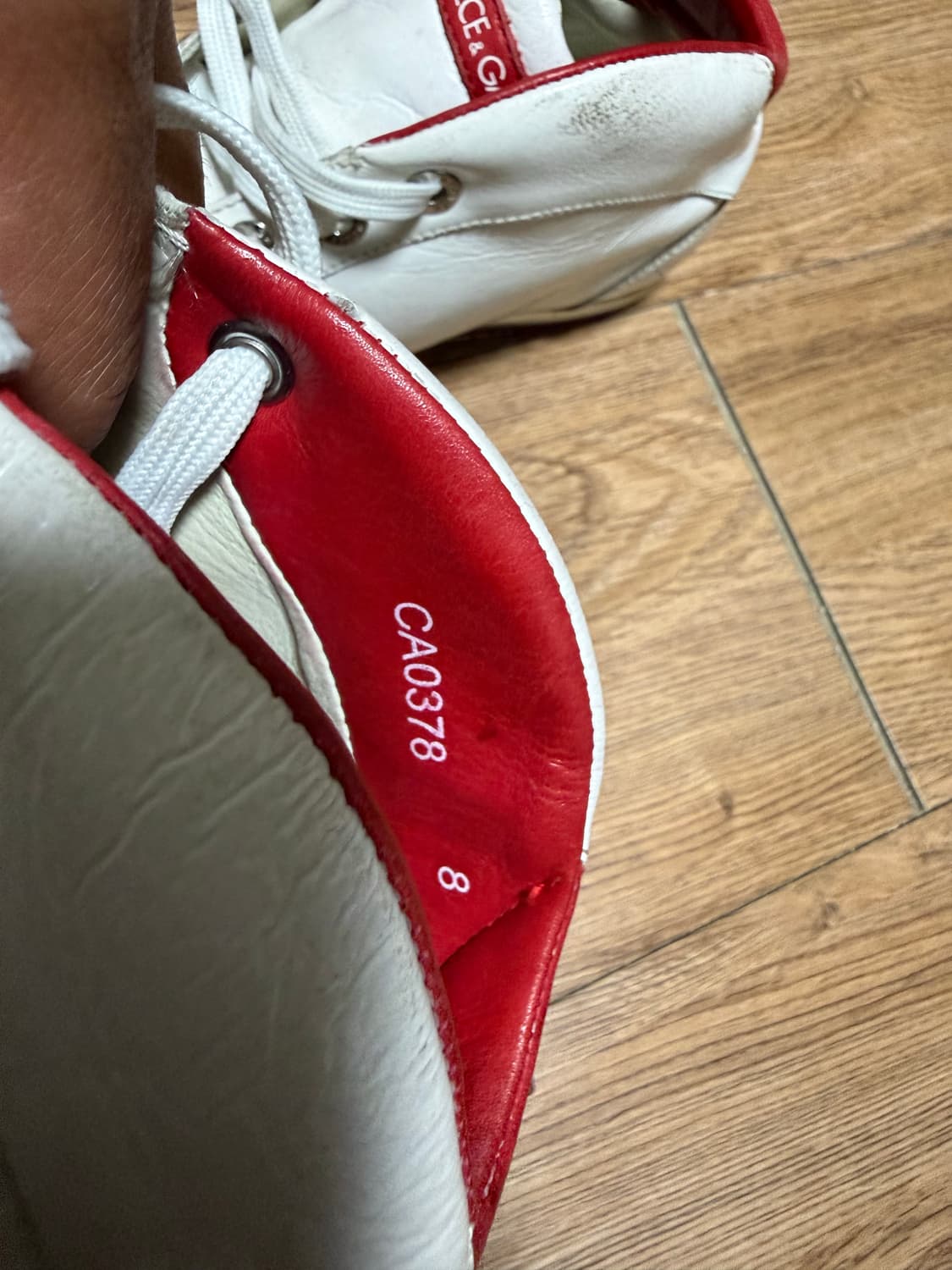 돌체앤가바나 화이트 스니커즈  사이즈 8 (260) 상품이미지10