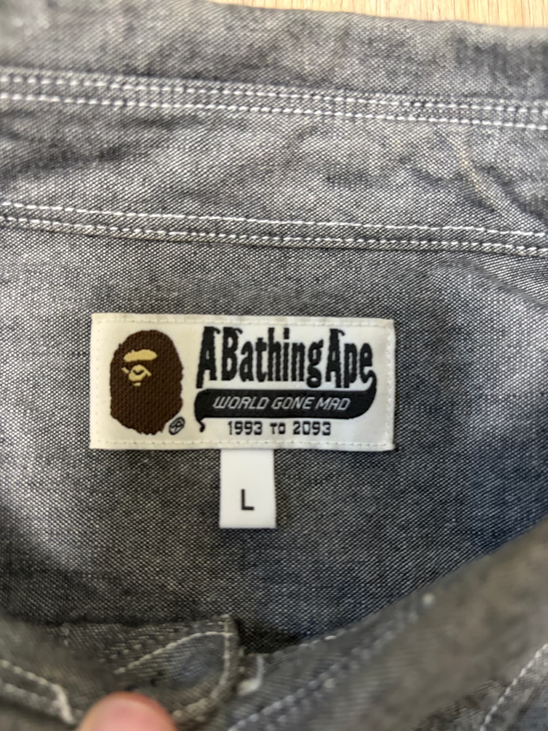 AaPE 샴브레이 셔츠 상품이미지2