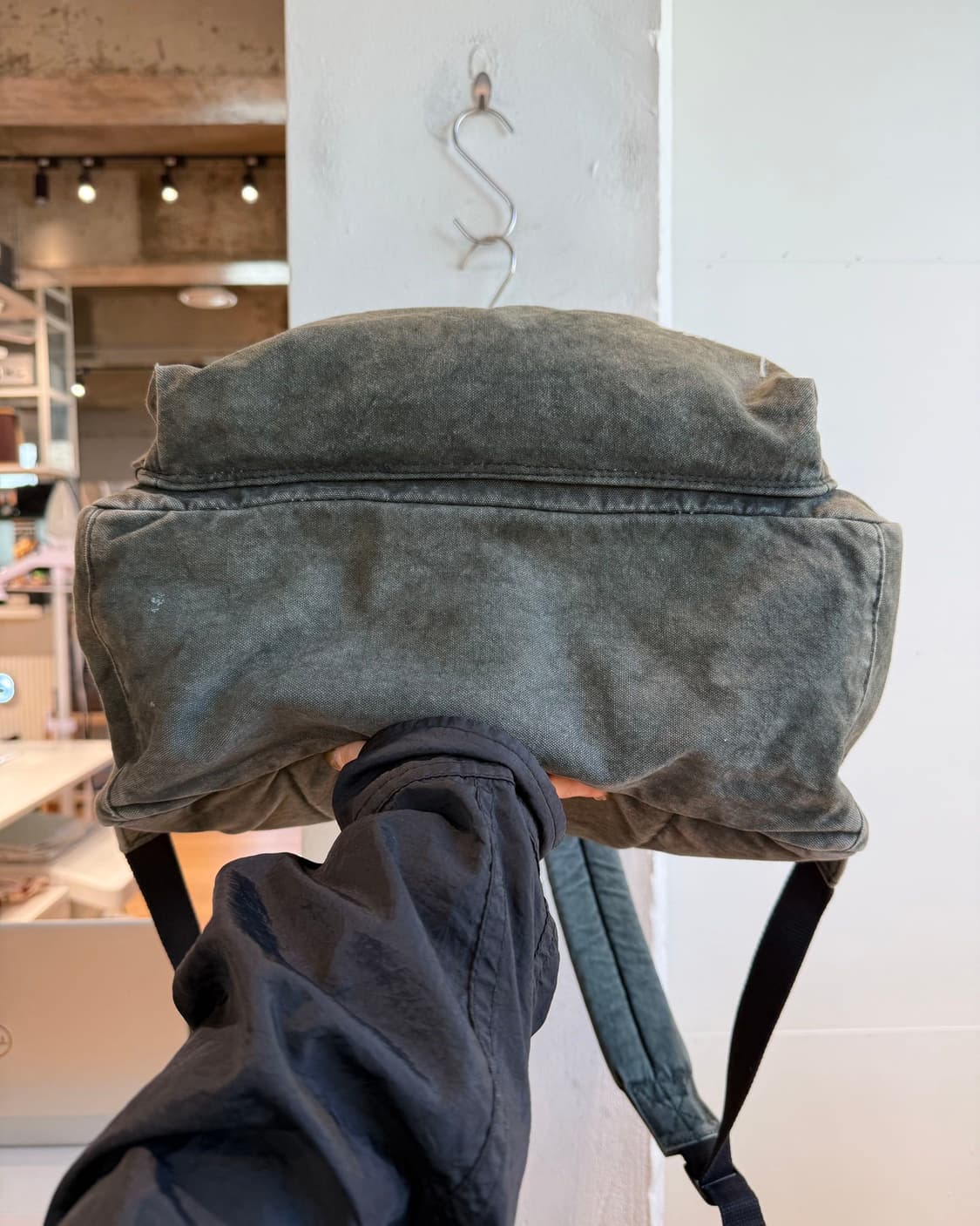 스투시 카키 캔버스 워시드 백팩 상품이미지7