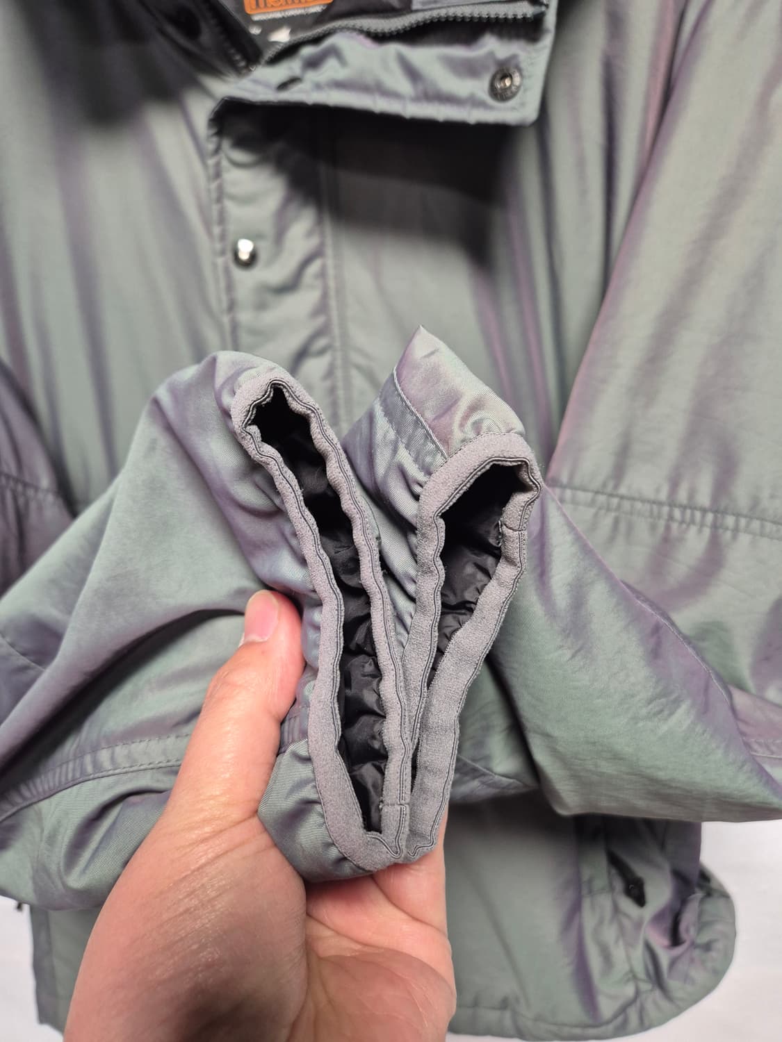 미즈노 그레이 오로라컬러 아노락 써모어 패딩 XL사이즈(상태A급) 상품이미지5