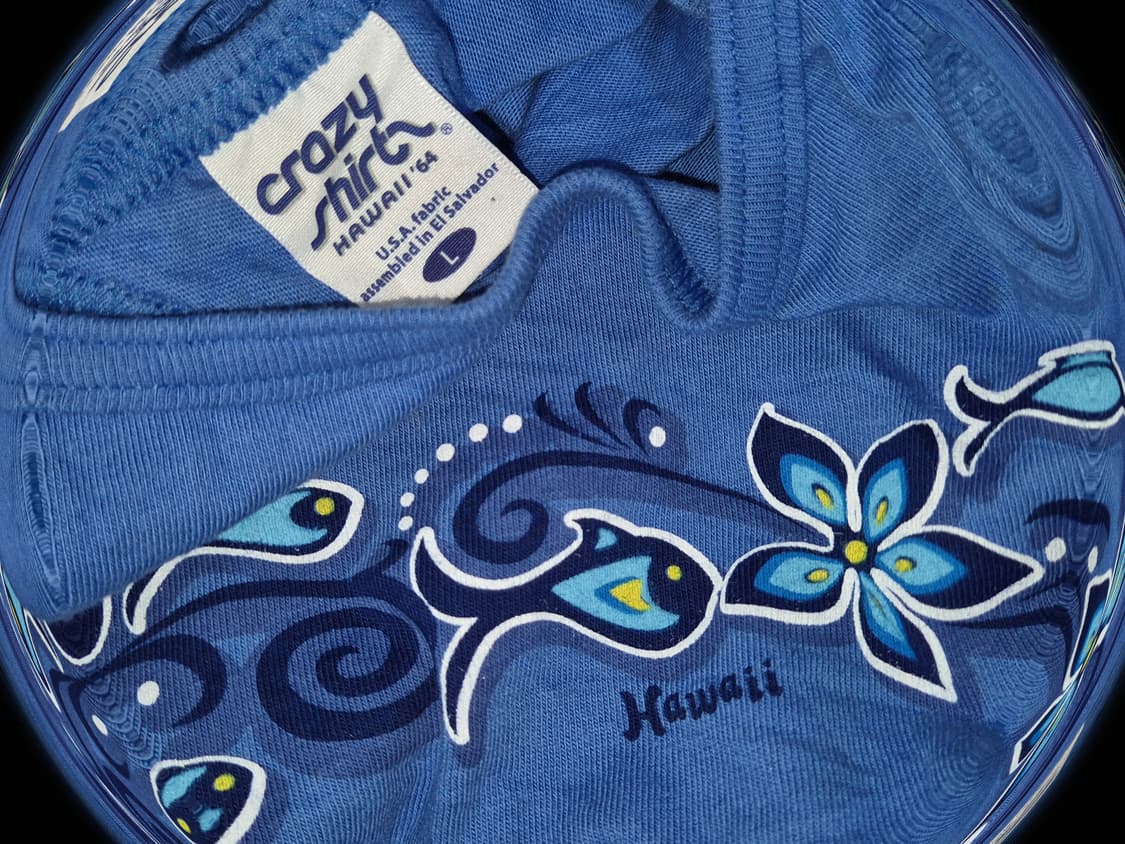 Vintage y2k Hawaii Blue tank top 상품이미지2