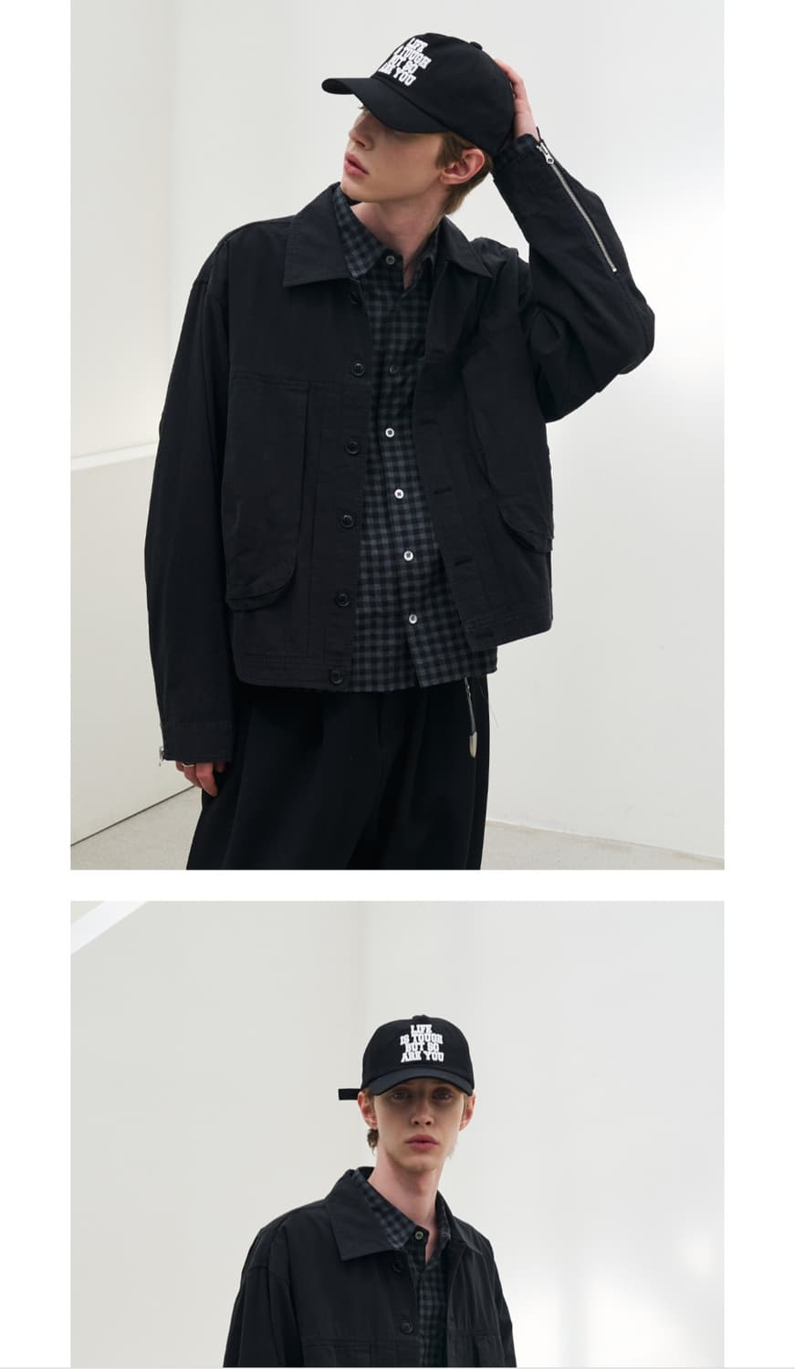 노운 미착용 새상품 모자 볼캡 검정색 터프 모자 NOUN 볼캡 상품이미지4