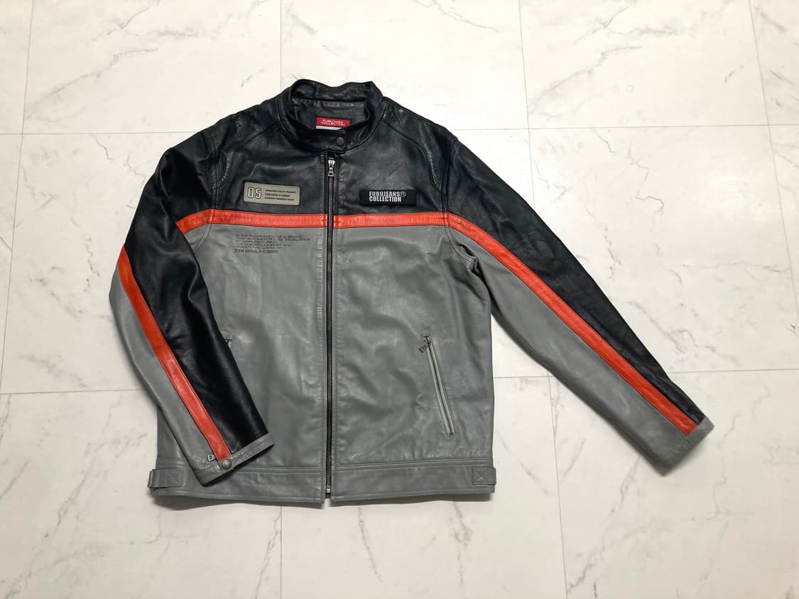00s 푸부 양가죽 리얼레더 레이싱 자켓 100 L 상품이미지1