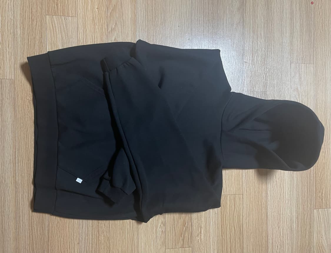 77c 클라우드 후디 블랙 L 상품이미지1