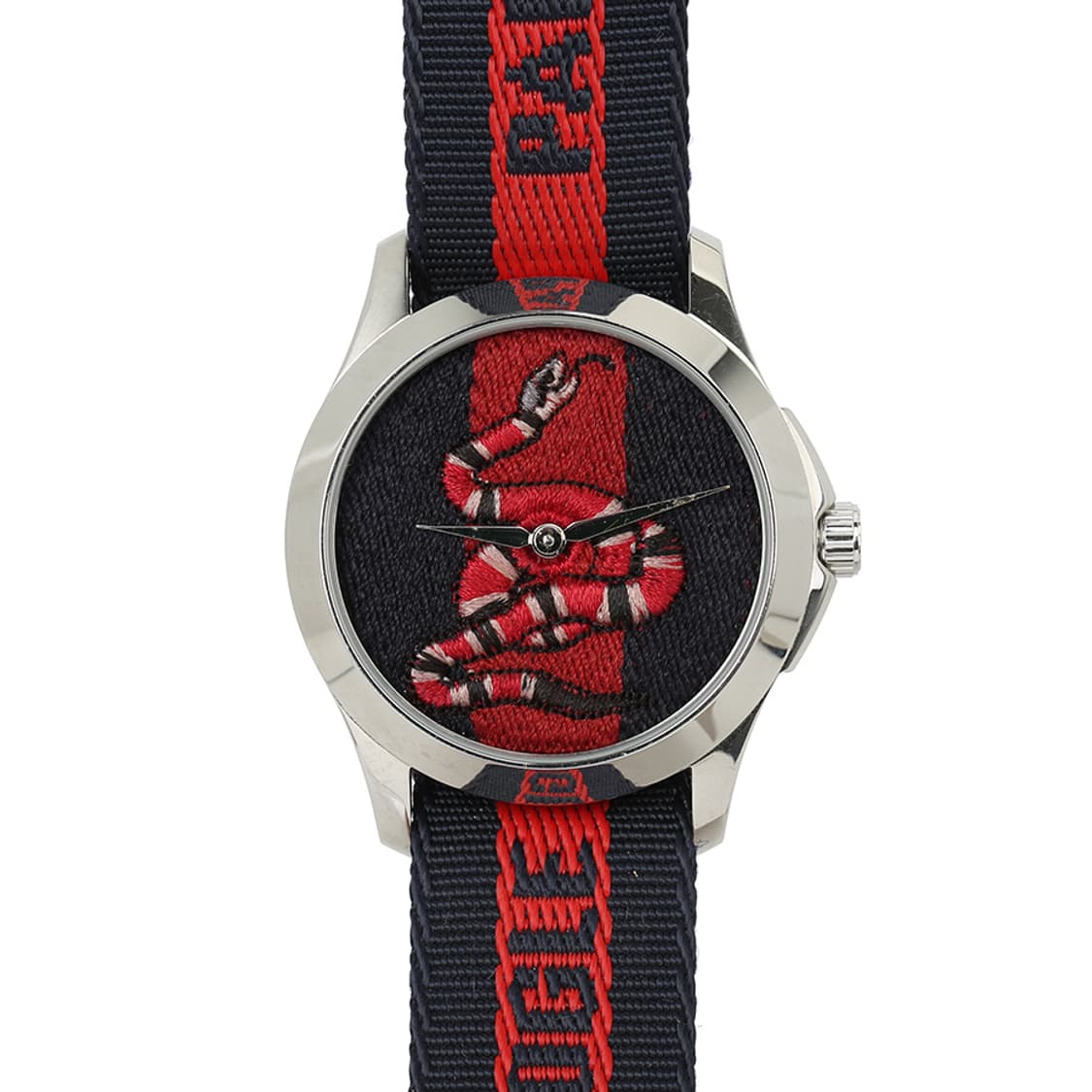 구찌 르마르쉐 스네이크 시계 삼선밴드 워치 YA126493 상품이미지7