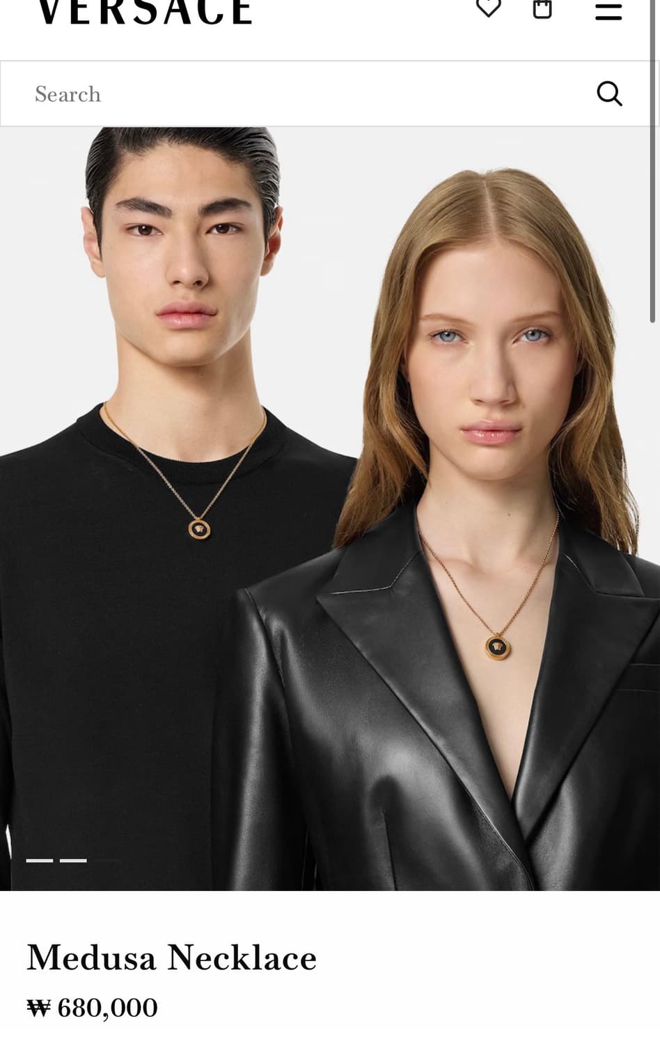베르사체 메두사 목걸이 (남녀공용) 상품이미지1