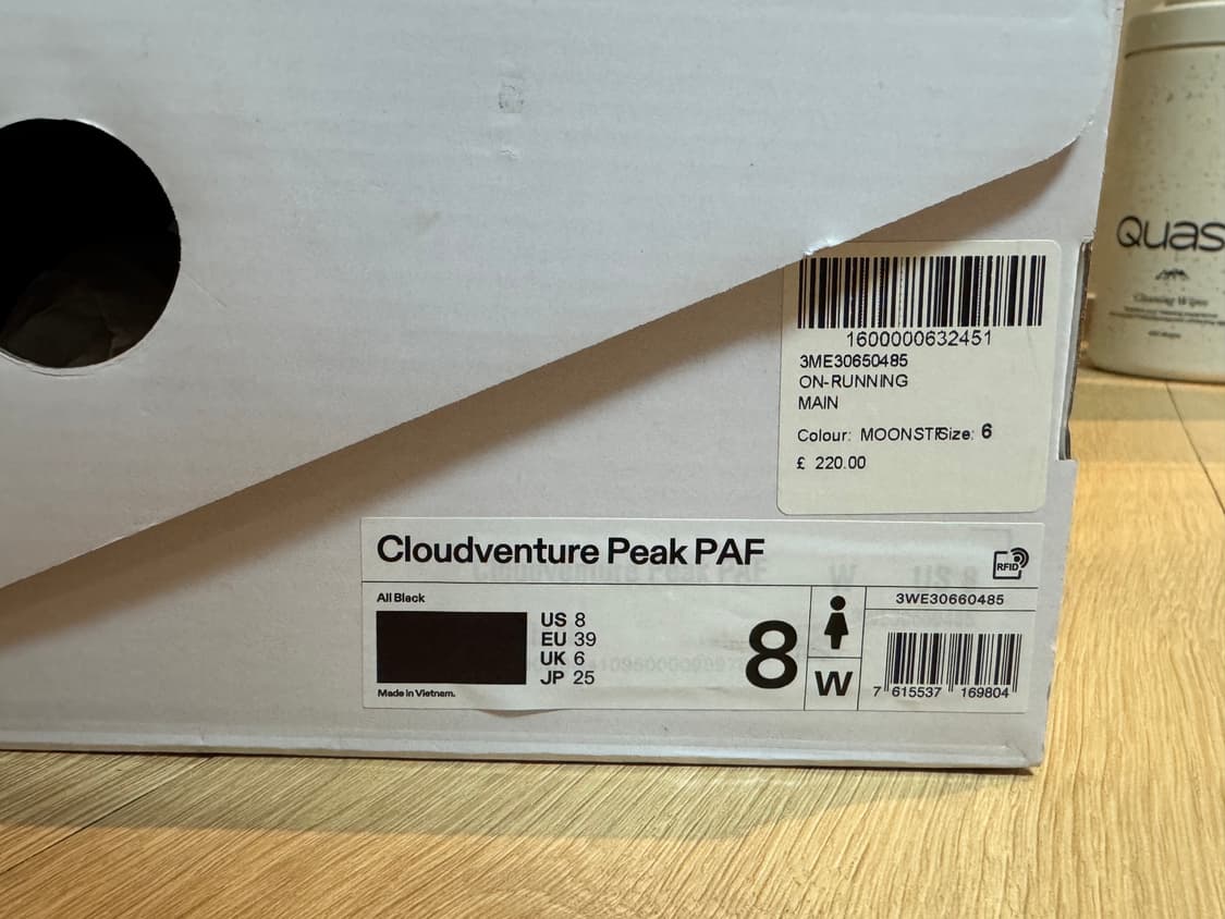 [250] 온러닝 파프 포스트 아카이브 팩션 클라우드벤쳐 피크 올 블랙 상품이미지9