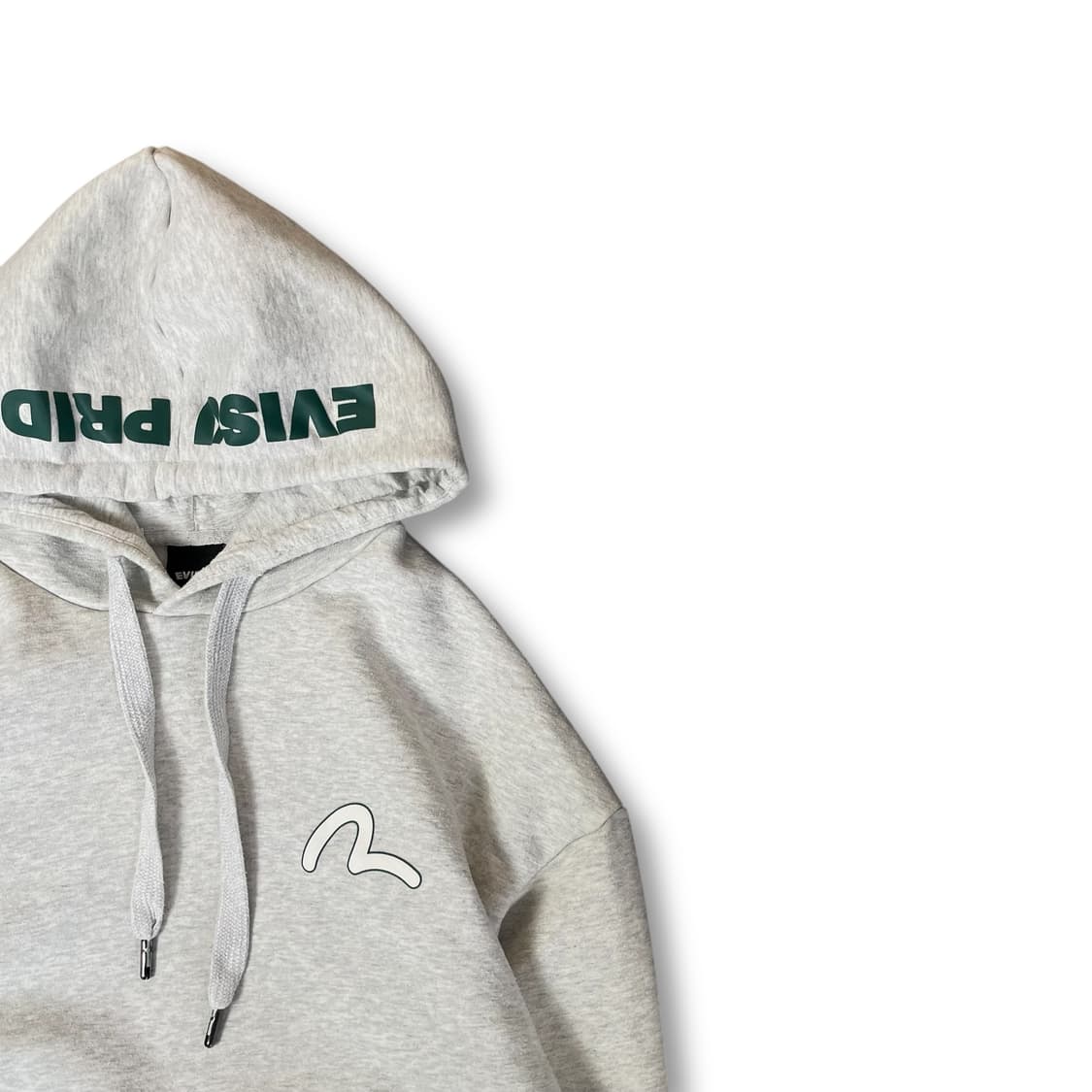 에비수 로고 프린팅 그레이 후드티 XL 상품이미지2