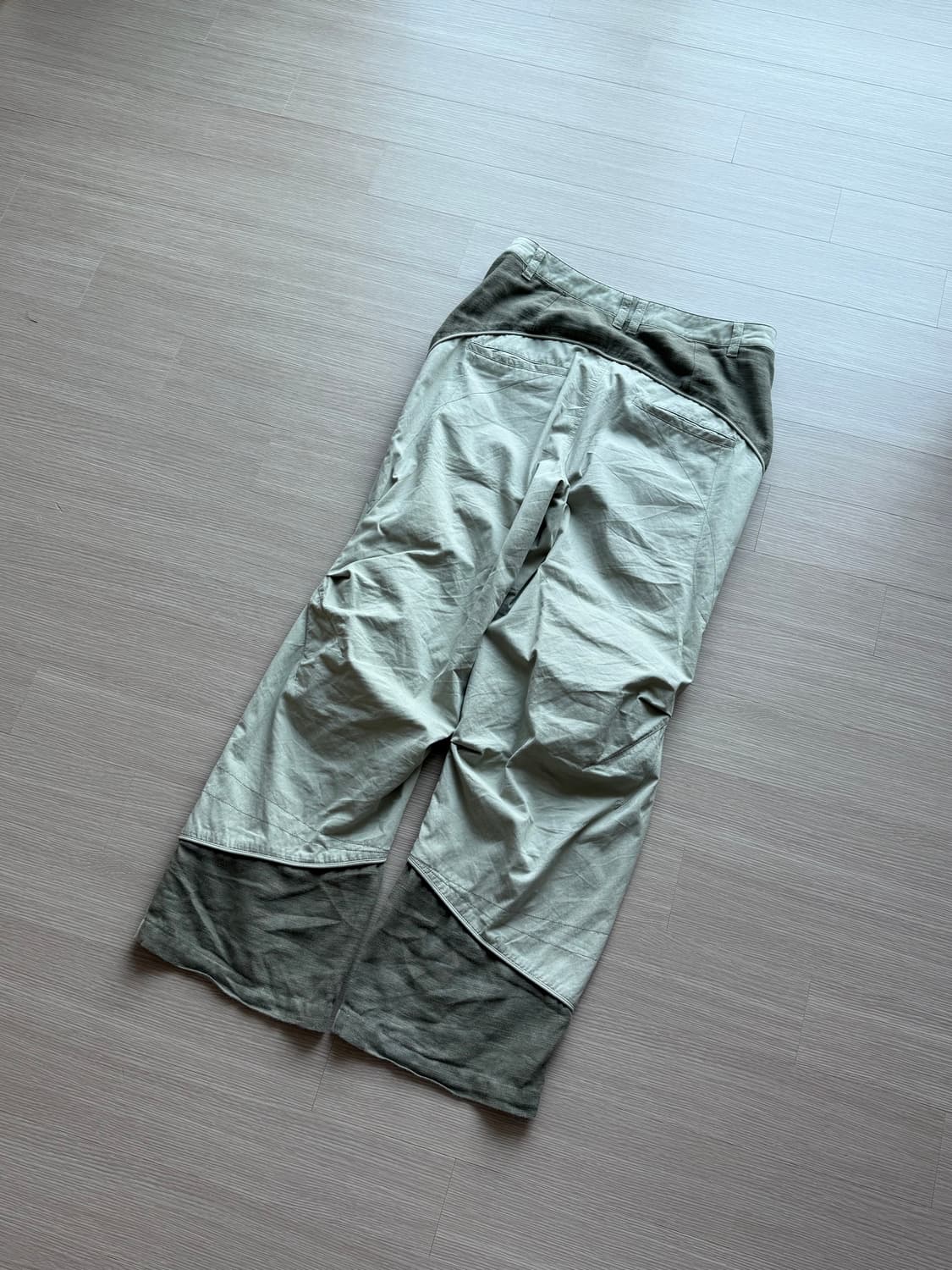 산산기어 리넨 블록 팬츠 베이지 상품이미지2