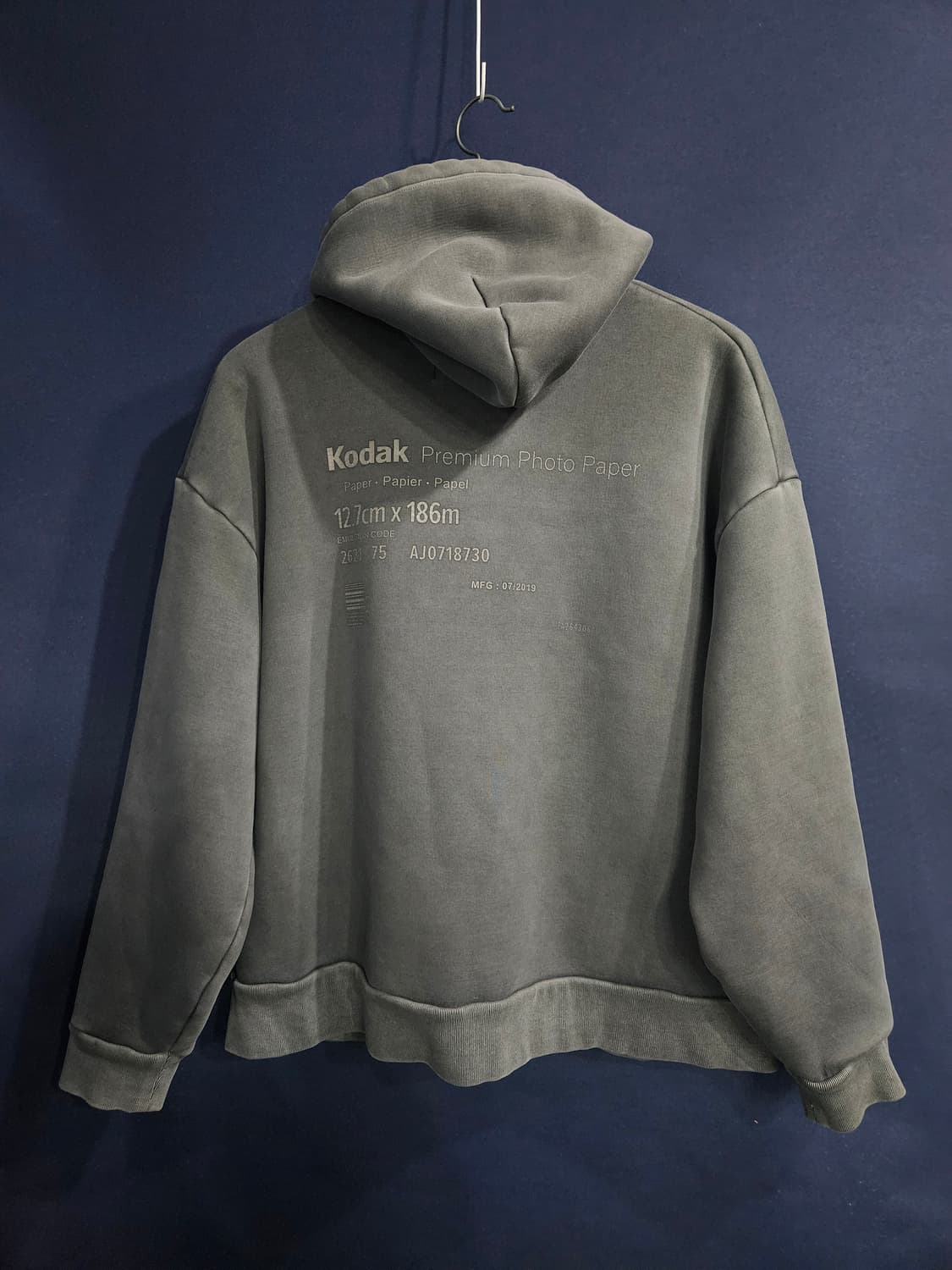코닥 그레이컬러 남성 세미오버핏 105 후드집업  상품이미지2