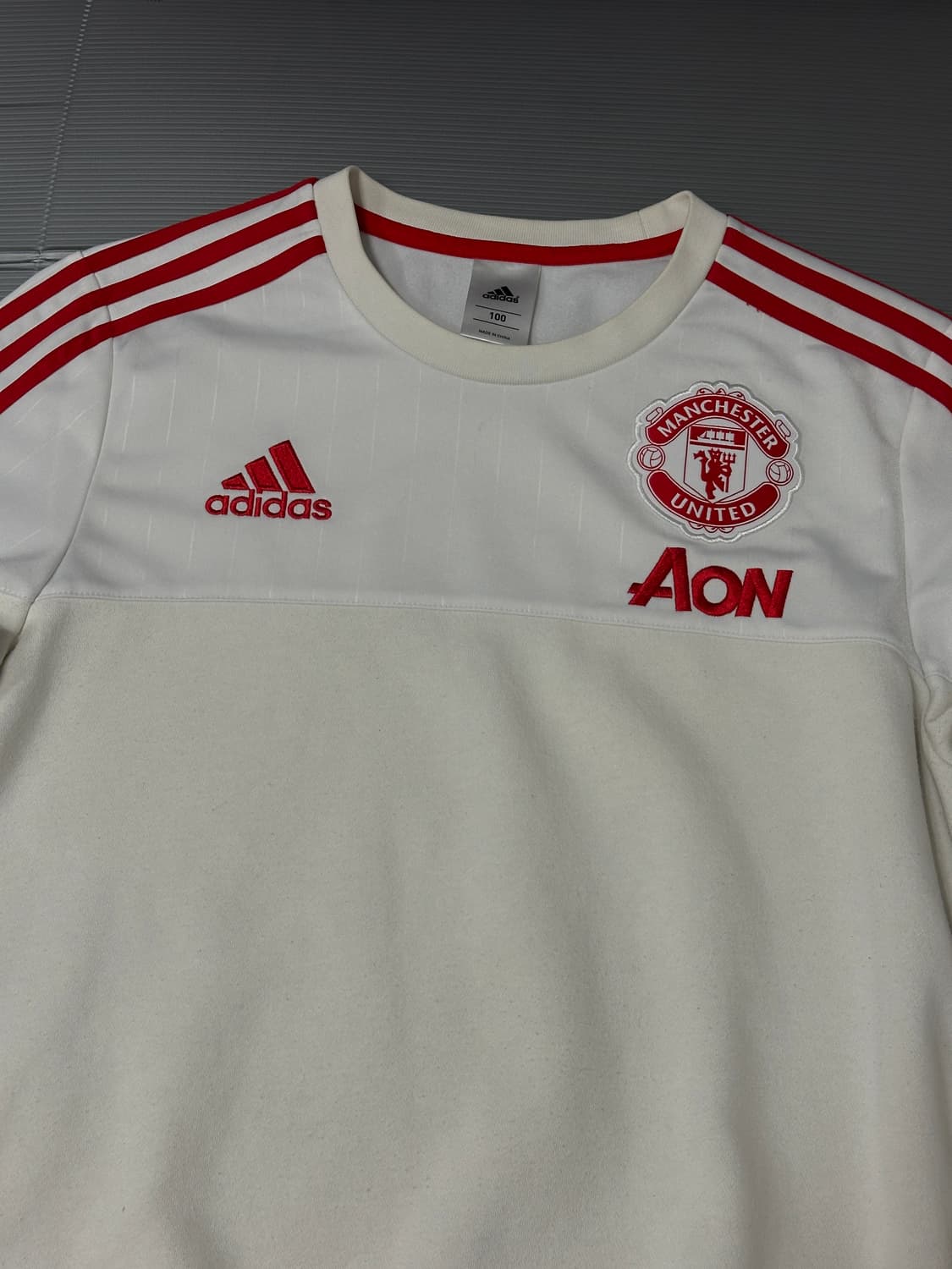 아디다스 맨유 긴팔 트레이닝 탑 화이트 100  상품이미지2