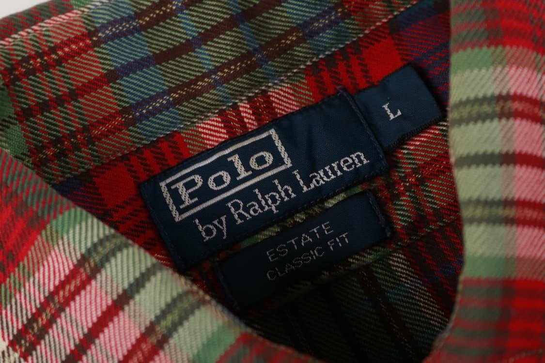 [L] 90's 폴로 랄프로렌 플란넬 셔츠 상품이미지2