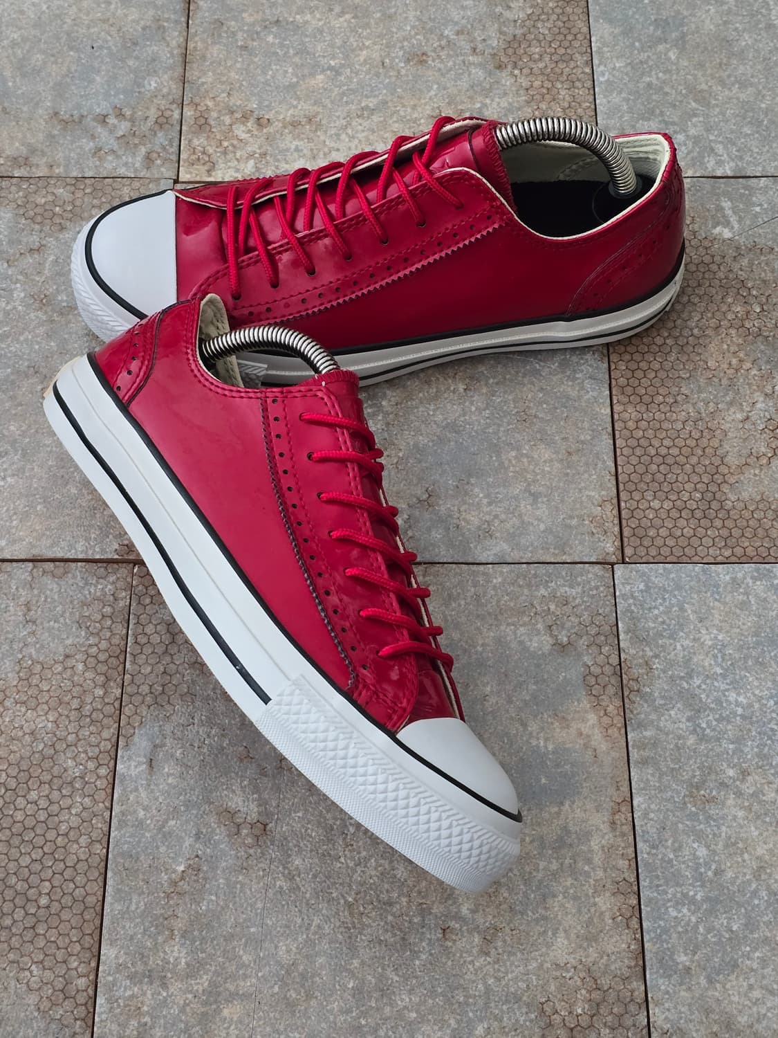 (245)컨버스 빈티지 올스타 시크 ox 레드 로우  상품이미지6