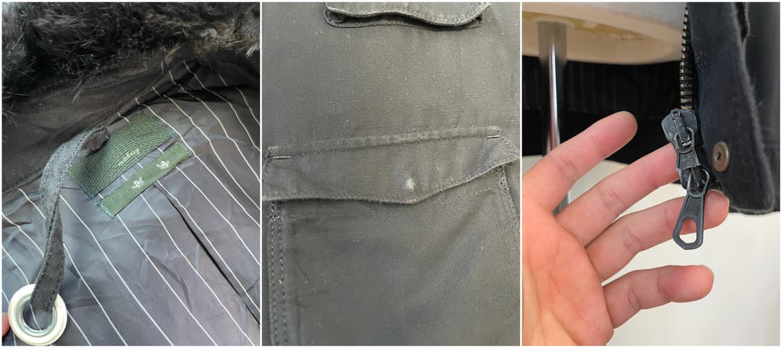 빈티지 래빗 퍼 밀리터리 자켓 J03858 상품이미지9