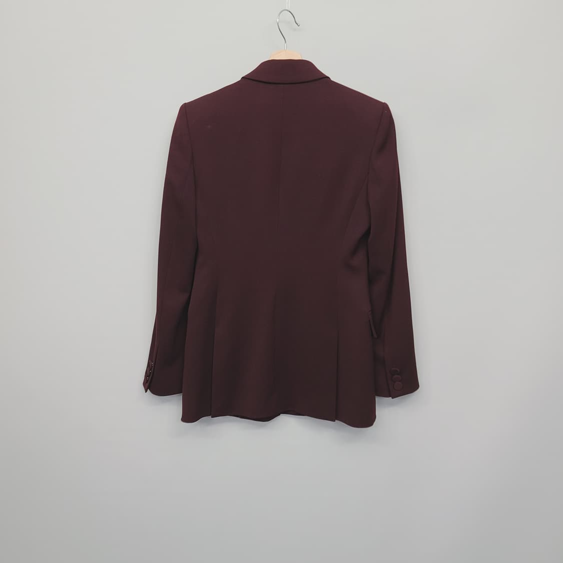 [MICHAA] 미샤 버건디 울 셋업 정장 세트 (자켓 55/팬츠 66) 상품이미지4