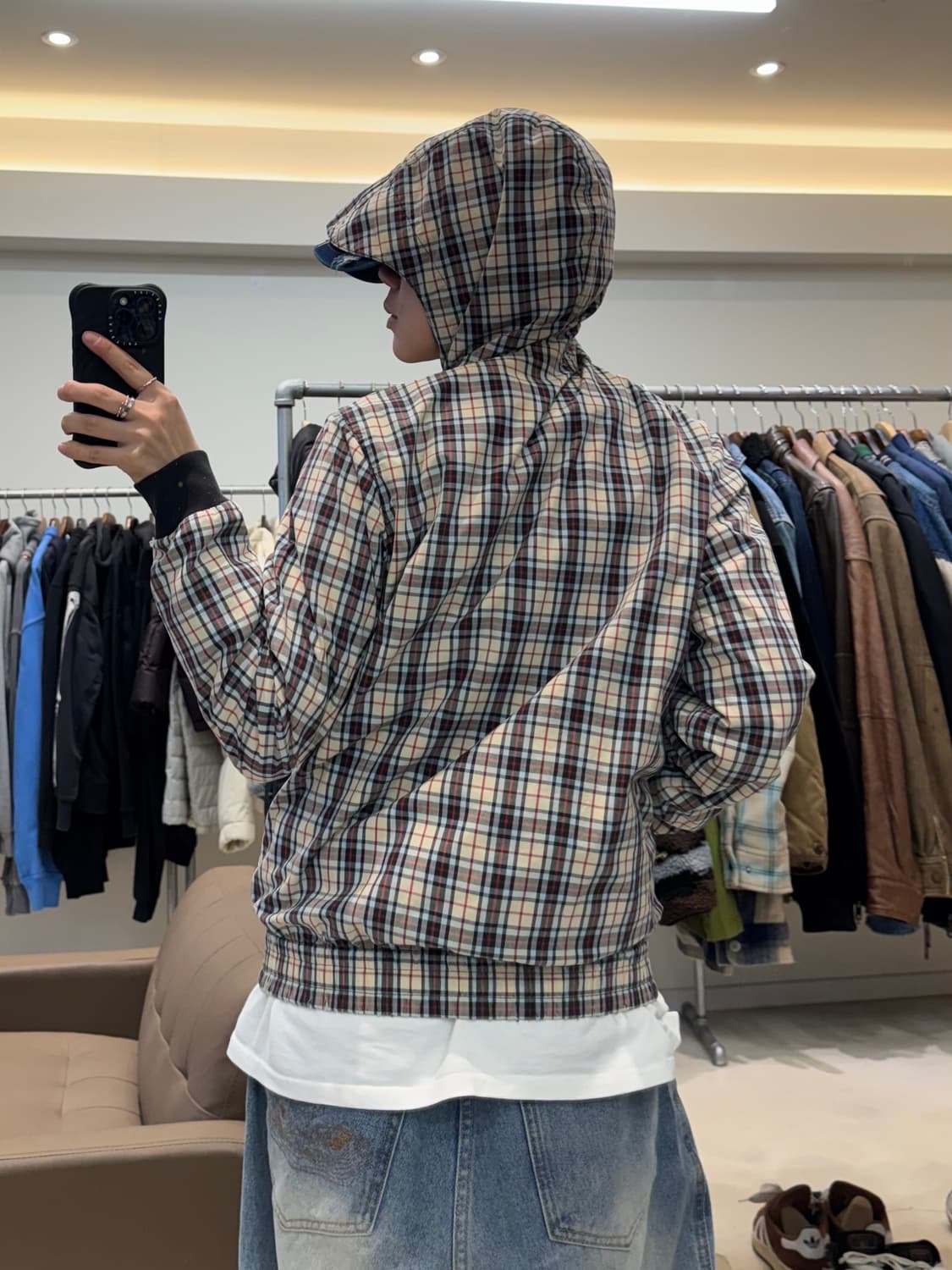 프레드 페리 체크 후드자켓 상품이미지7