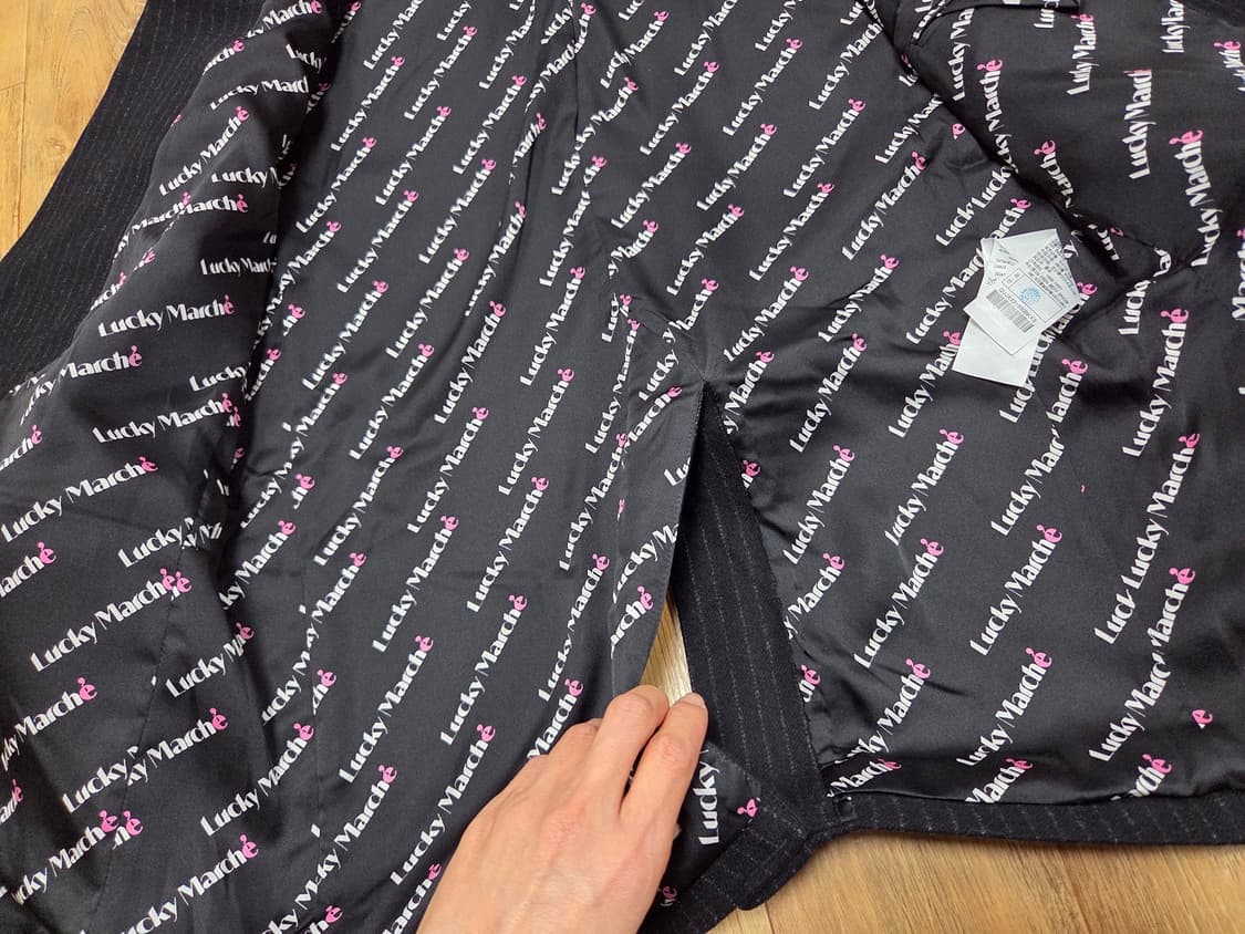 럭키마르쉐(LUCKY MARCHE) 오버사이즈 더블 울자켓 프리 새상품  상품이미지8