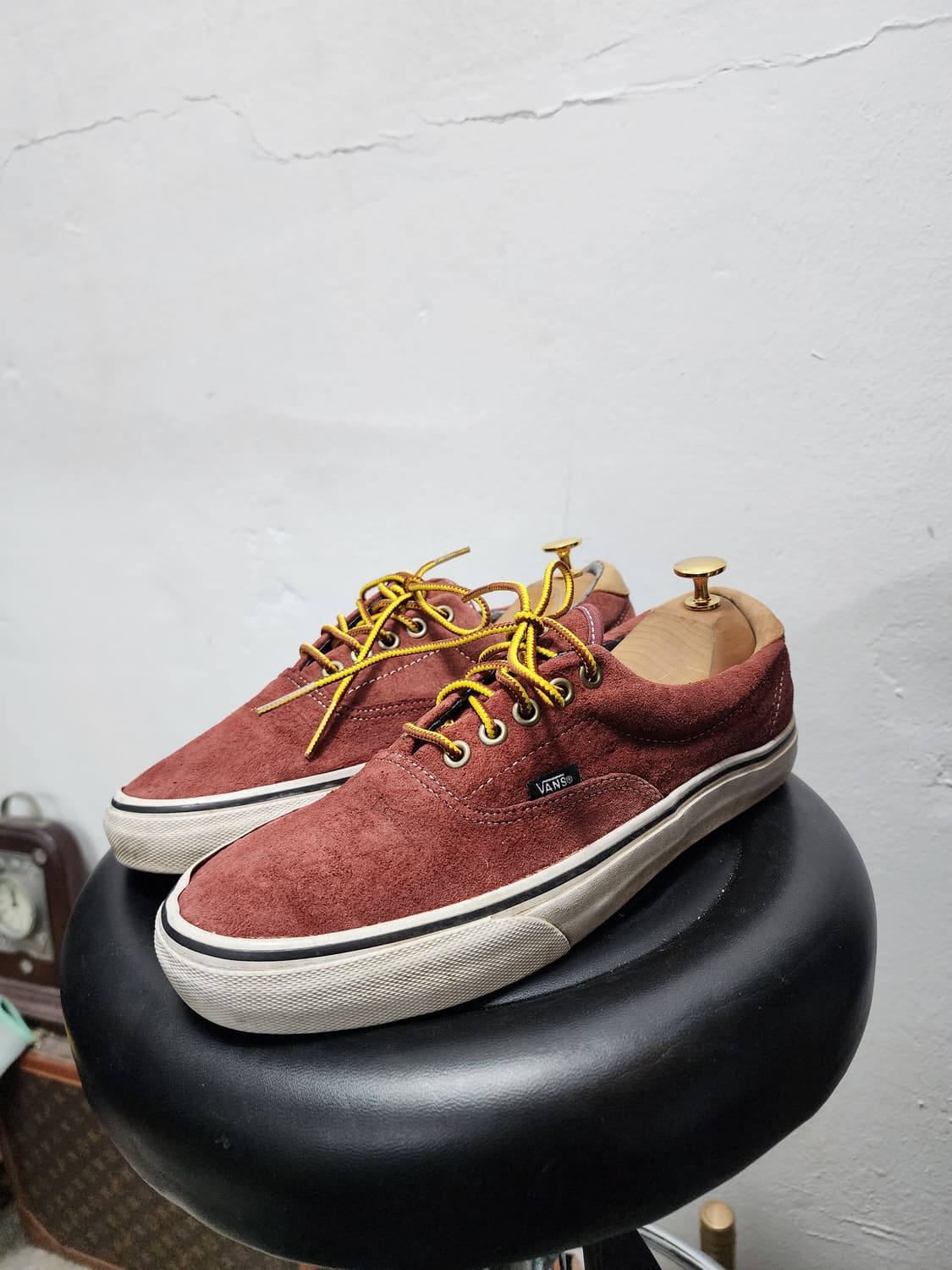반스 에라59 스웨이드 버건디 스니커즈 상품이미지1