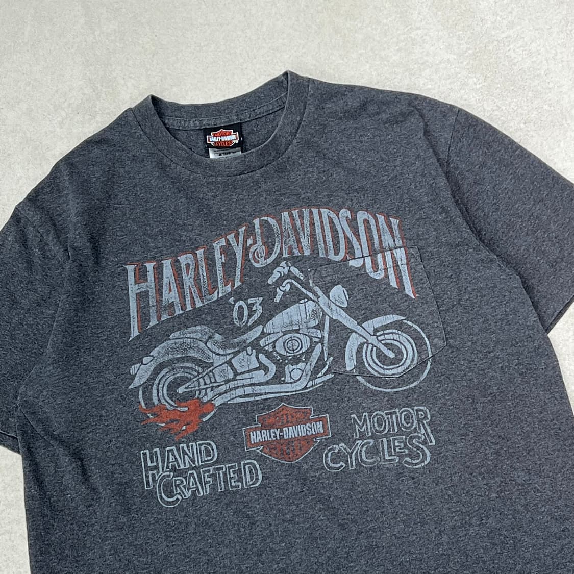 할리데이비슨 포켓 프린팅반팔티 s09907 상품이미지3