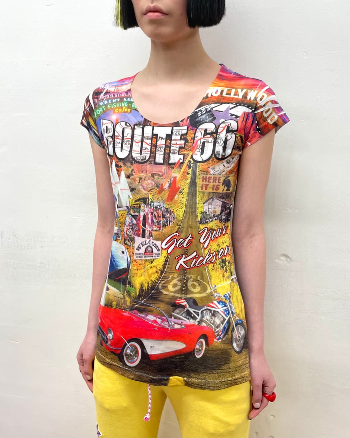 Retro Racing Route 66 T-shirt  상품이미지3