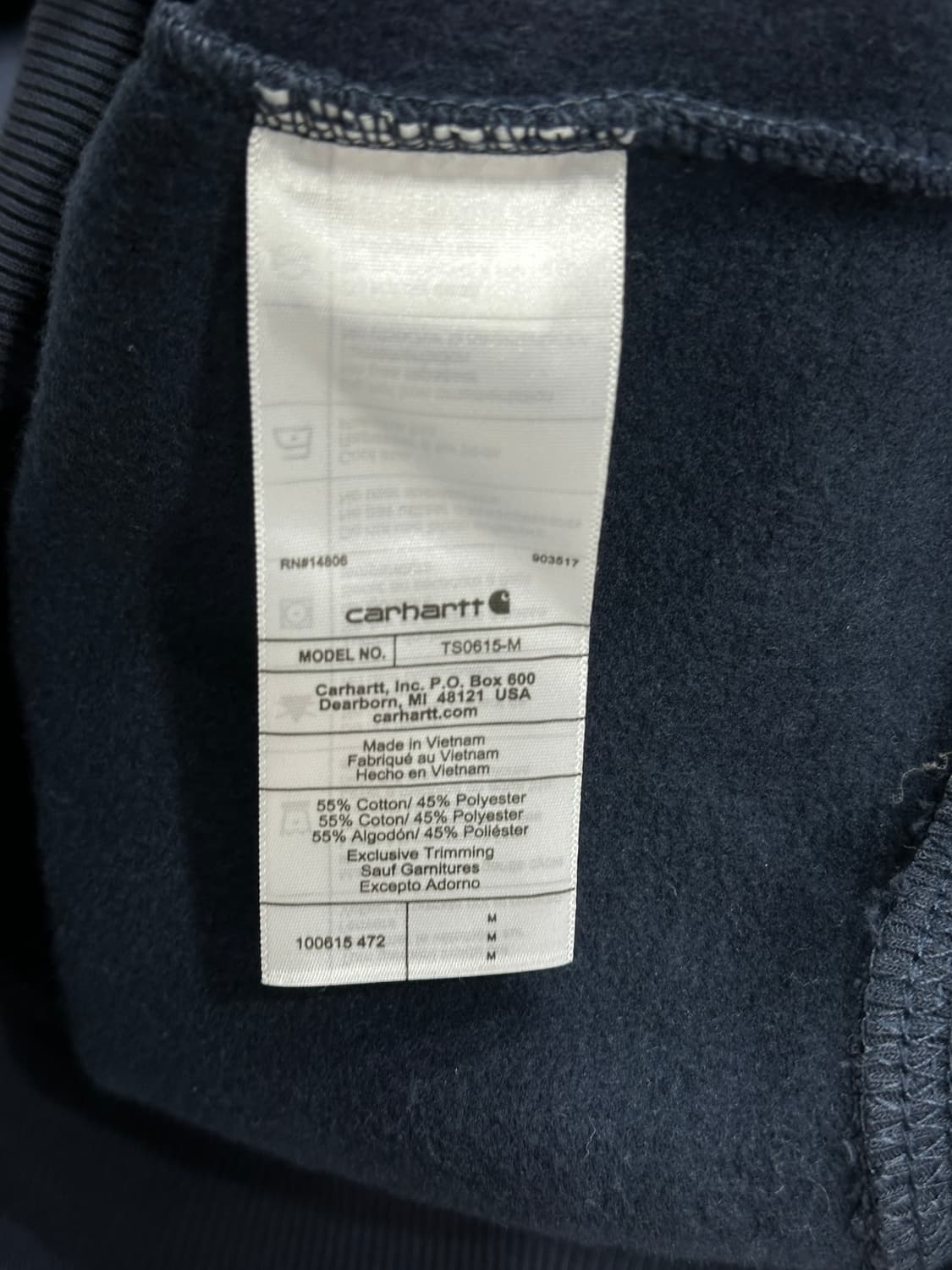 칼하트 레인디펜더 후드티 새상품 상품이미지5