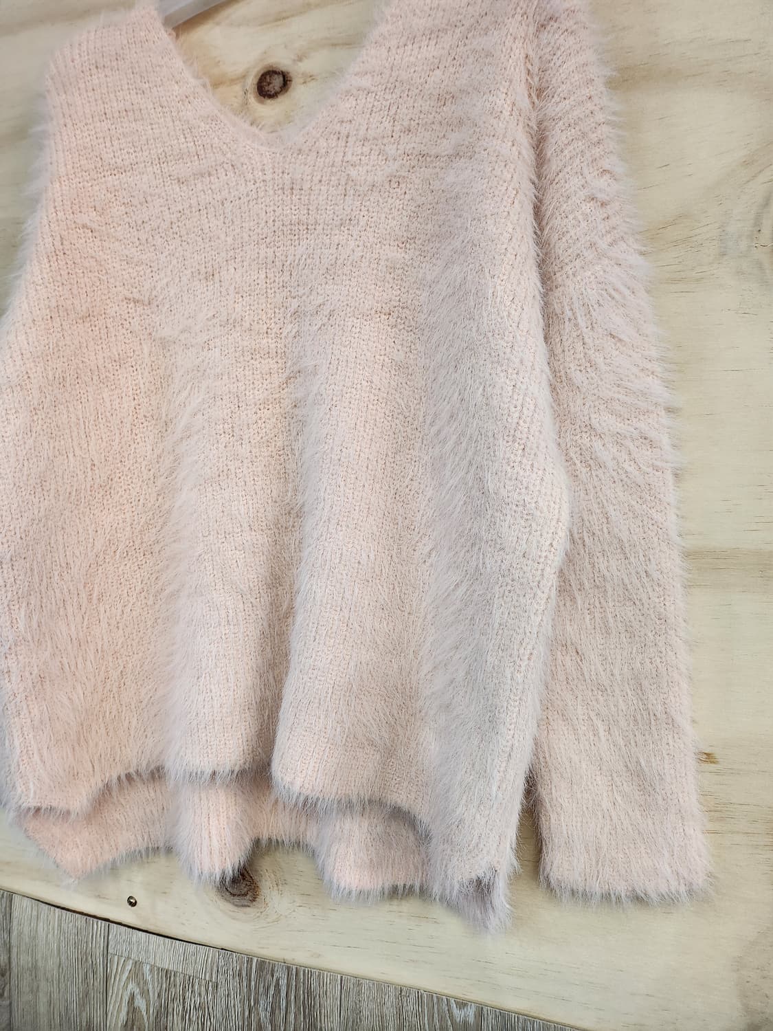 1028) 여성 브이넥 니트 상품이미지3