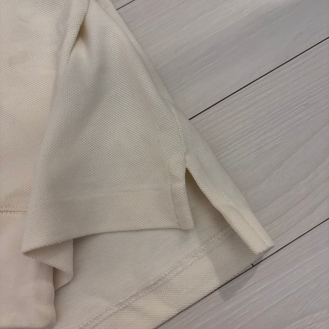 유일매물 폴로 랄프로렌 베이지 실버 빅포니 긴팔 카라 티셔츠 상품이미지5
