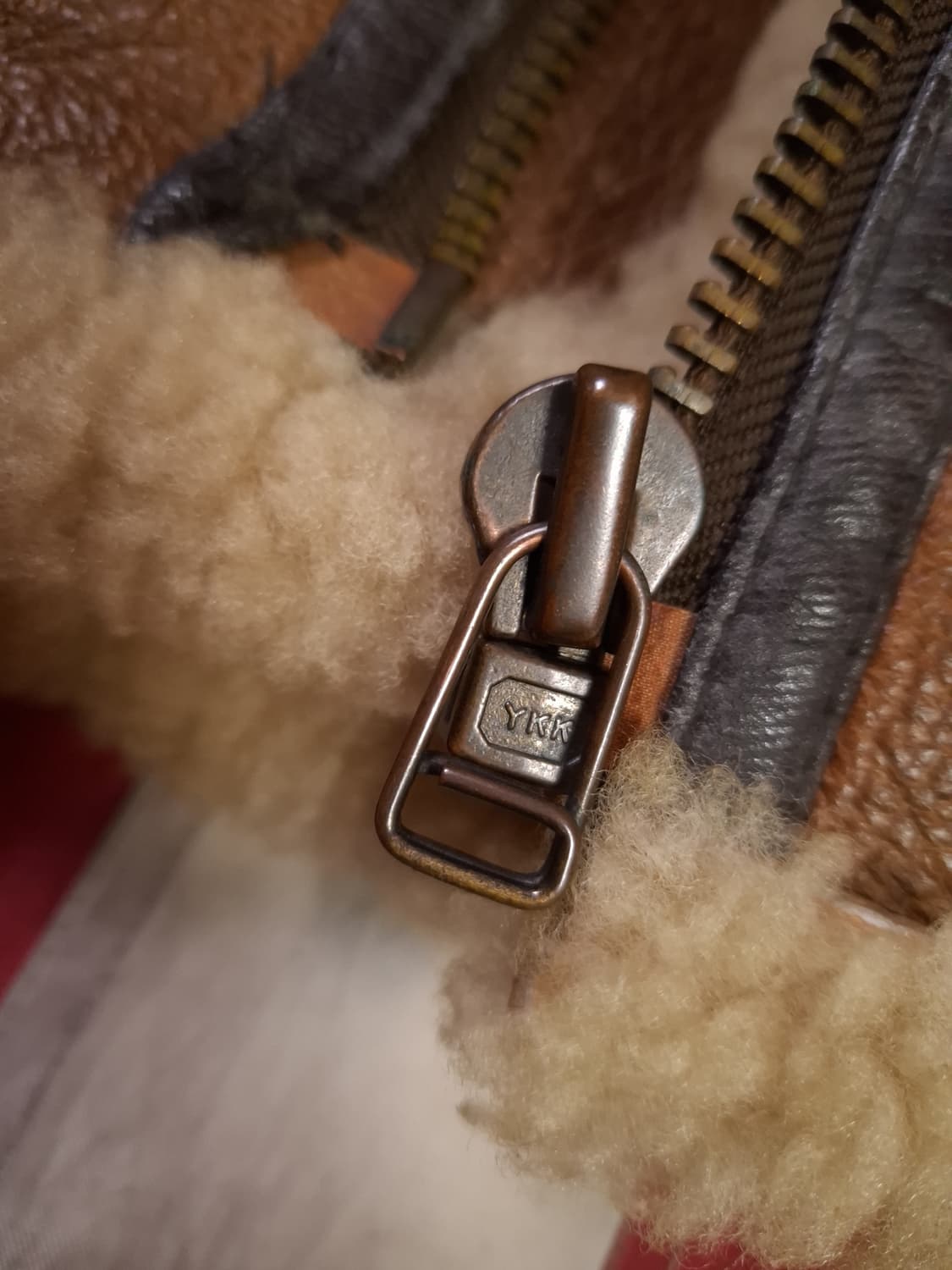 90's 일본판 미공군 B-3 TYPE 리얼레더 항공 폭격기 무스탕 상품이미지5