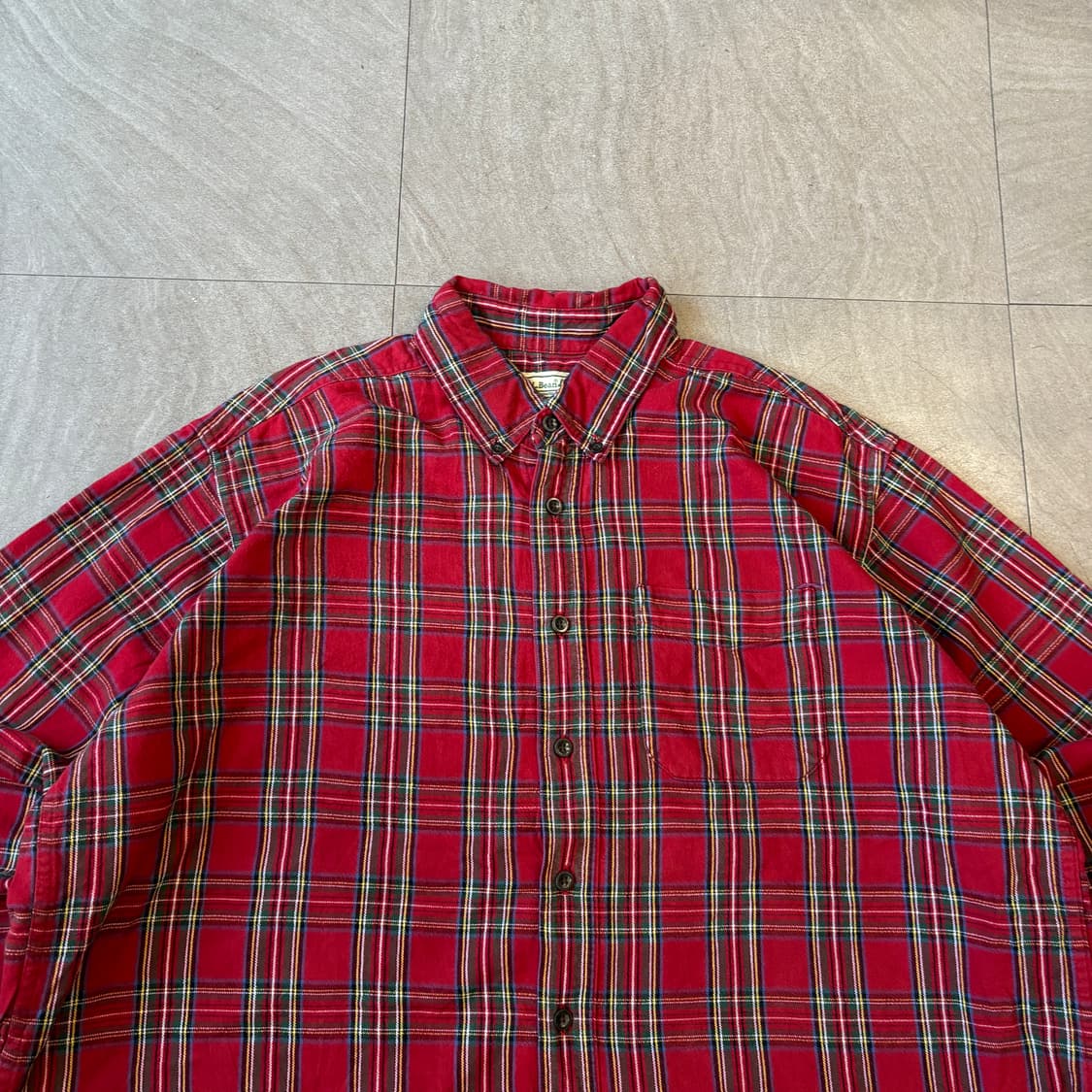 엘엘빈 플란넬 정품 L.L.bean 체크 셔츠 상품이미지3
