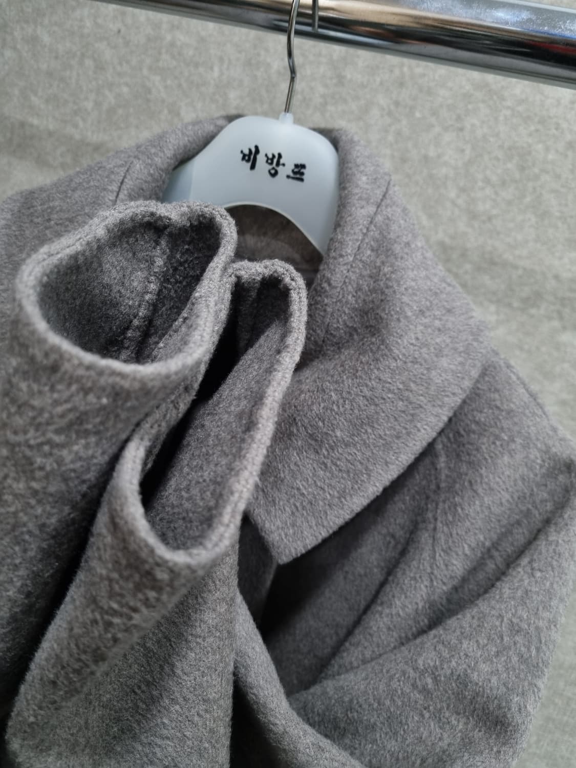 여성 55size 타임 핸드메이드 자켓 울 앙고라 캐시미어 혼방 상품이미지3