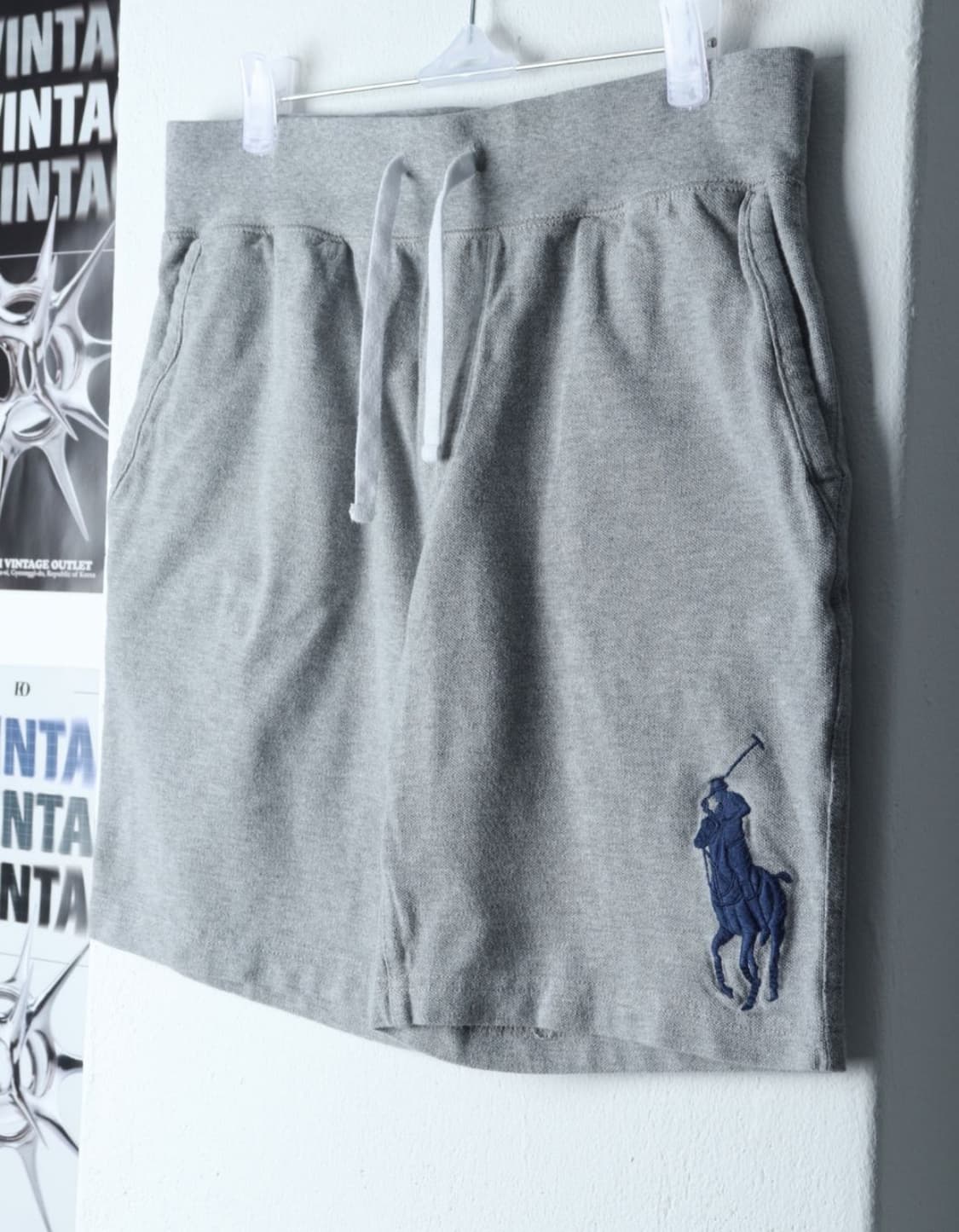폴로 랄프로렌 반바지 팬츠 밴딩 그레이 빅포니30 상품이미지1