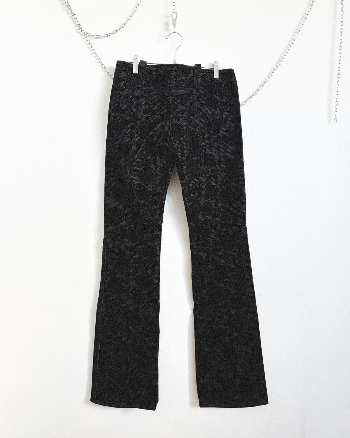 rare* 90s 베르사체 데드스탁 맥시 플레어 벨루어팬츠 상품이미지10