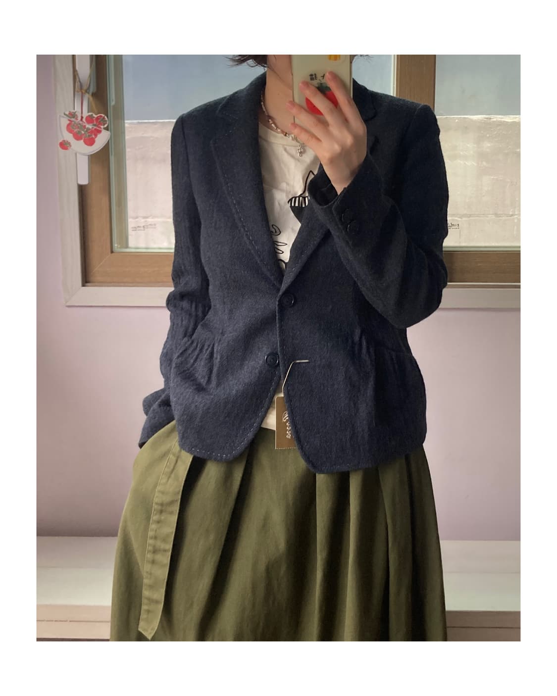 alba rossa 네이비 울100 블레이저  상품이미지2