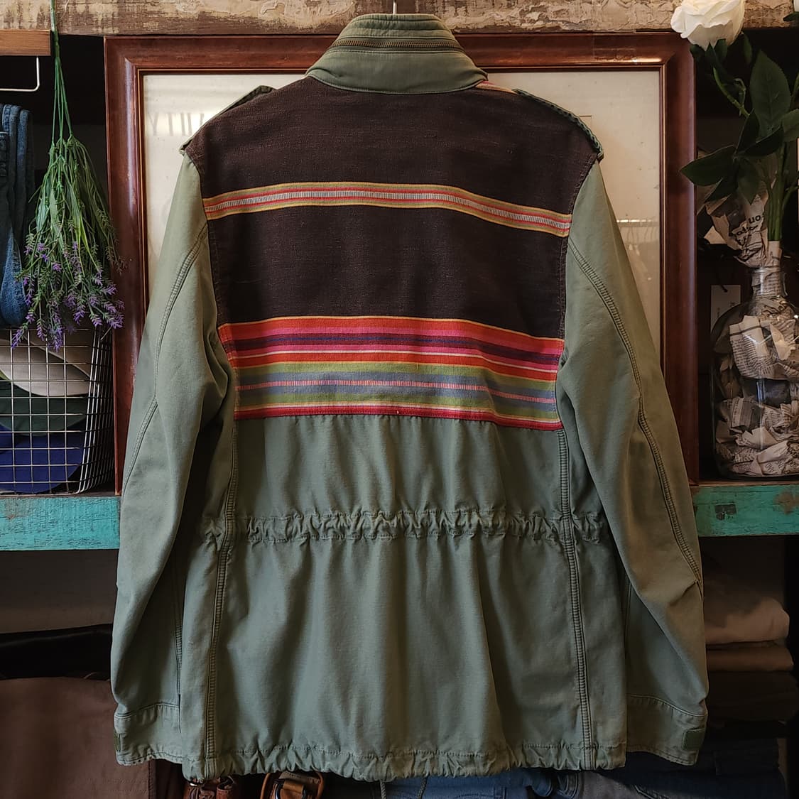 폴로 데님앤서플라이 필드자켓 나바호 패턴 밀리터리 자켓 L 상품이미지3