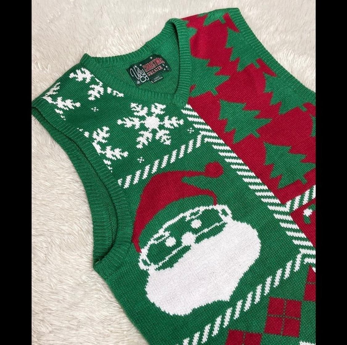 산타클로스 크리스마스 니트조끼 어글리니트 상품이미지6
