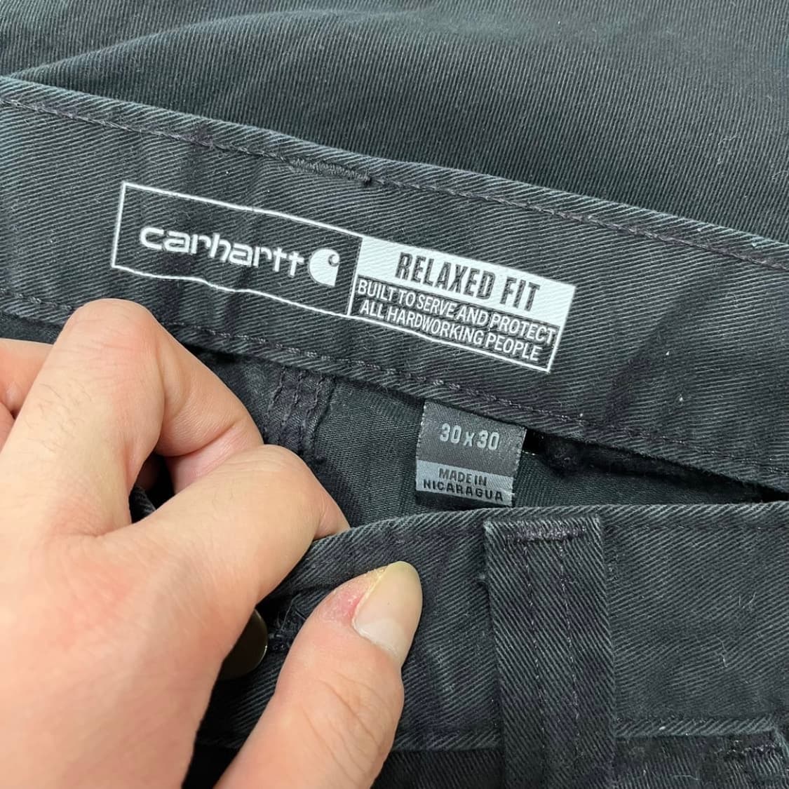 칼하트 다크 카펜터 릴렉스 핏 빈티지 워크팬츠 상품이미지4