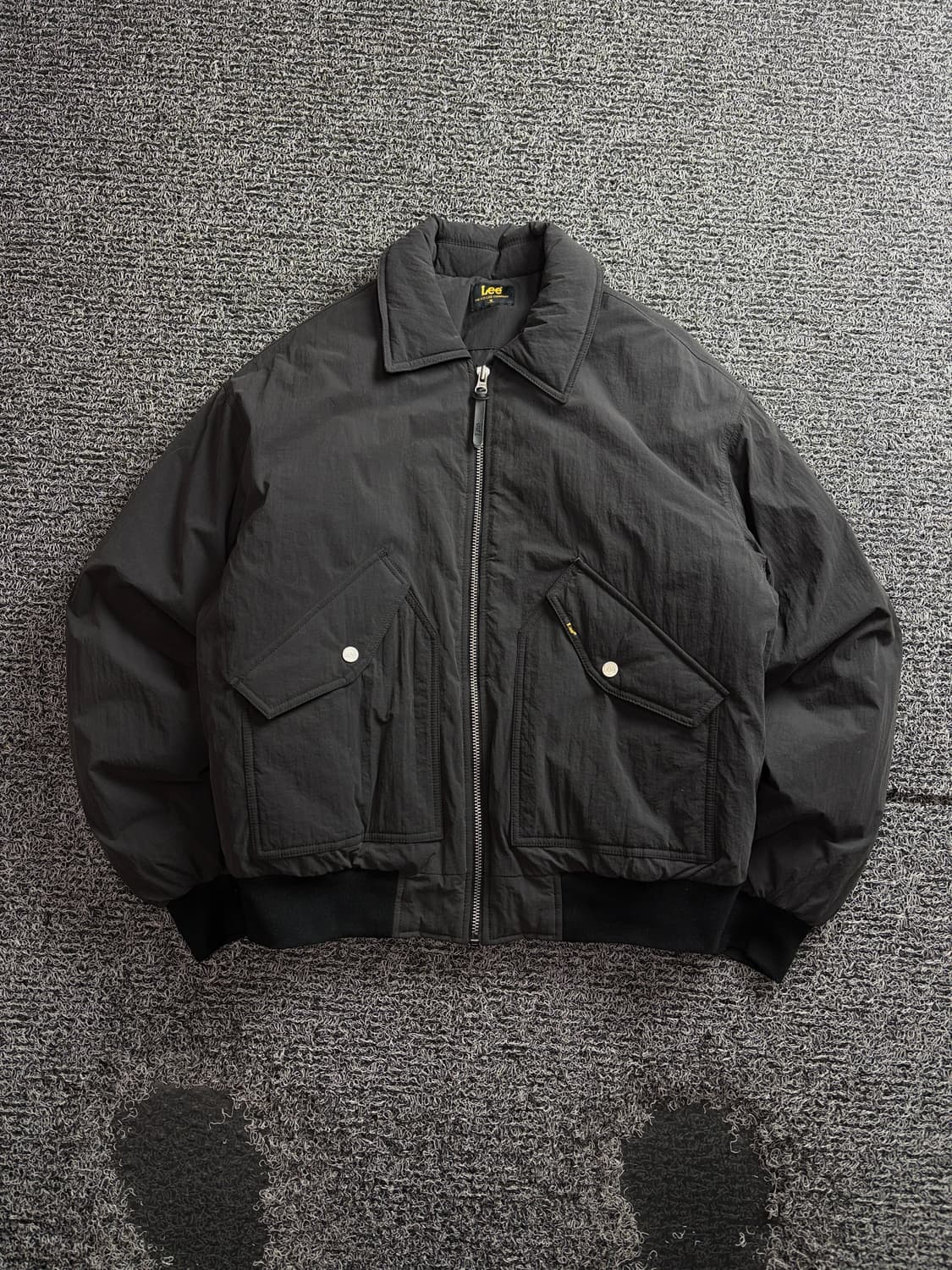 리 오버핏 카라 블루종 크롭 점퍼 3792 상품이미지2