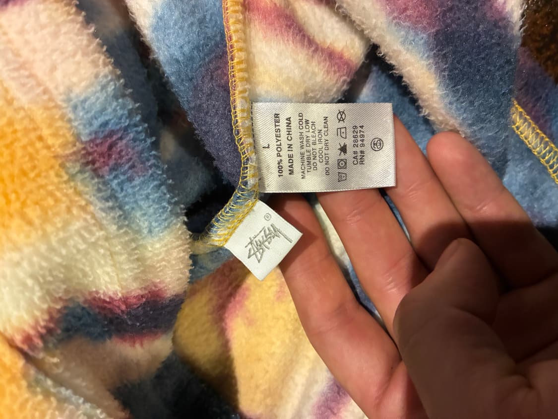 L) 스투시 타이다이 플리스 하프집업 상품이미지5