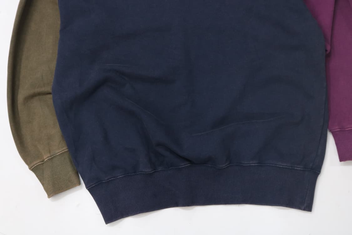 CUBE SUGAR 큐브슈가 빈티지 3컬러 배색 스웻셔츠 (L) 상품이미지10