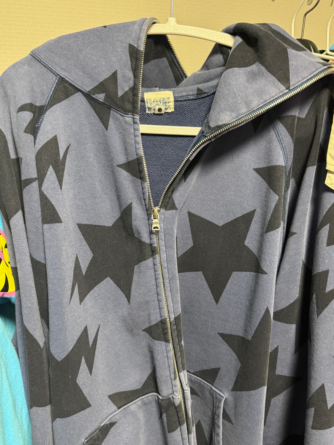 베이프 스타 후드집업 네이비 상품이미지1