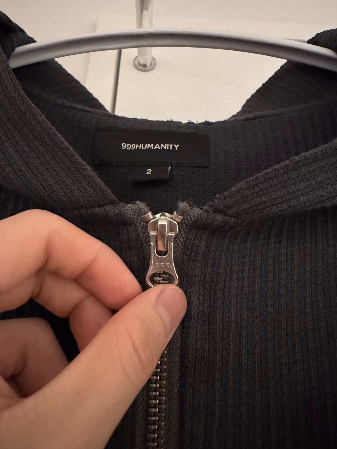 999휴머니티 AV 블리치드 후드집업 차콜 2(m) 상품이미지3