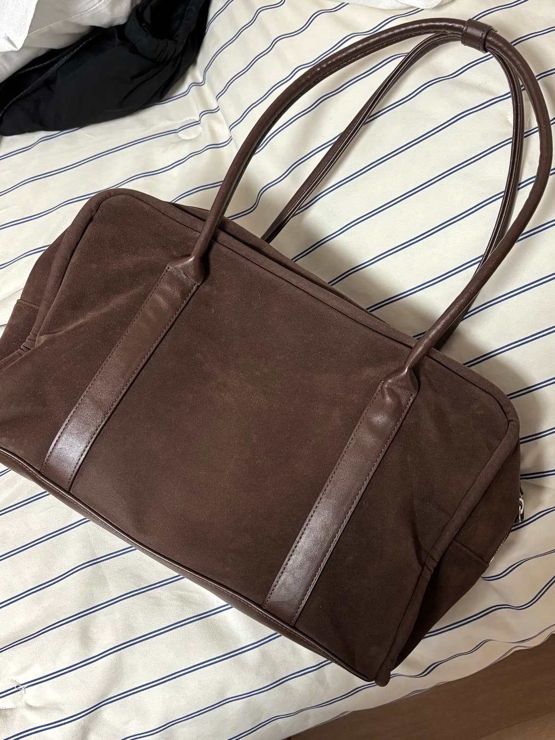 여밈 box bag (suede brown) 상품이미지5