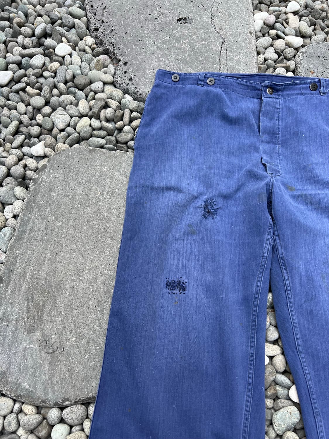 OLD VINTAGE HARD FADED HBT 헤링본프렌치워크팬츠  상품이미지5