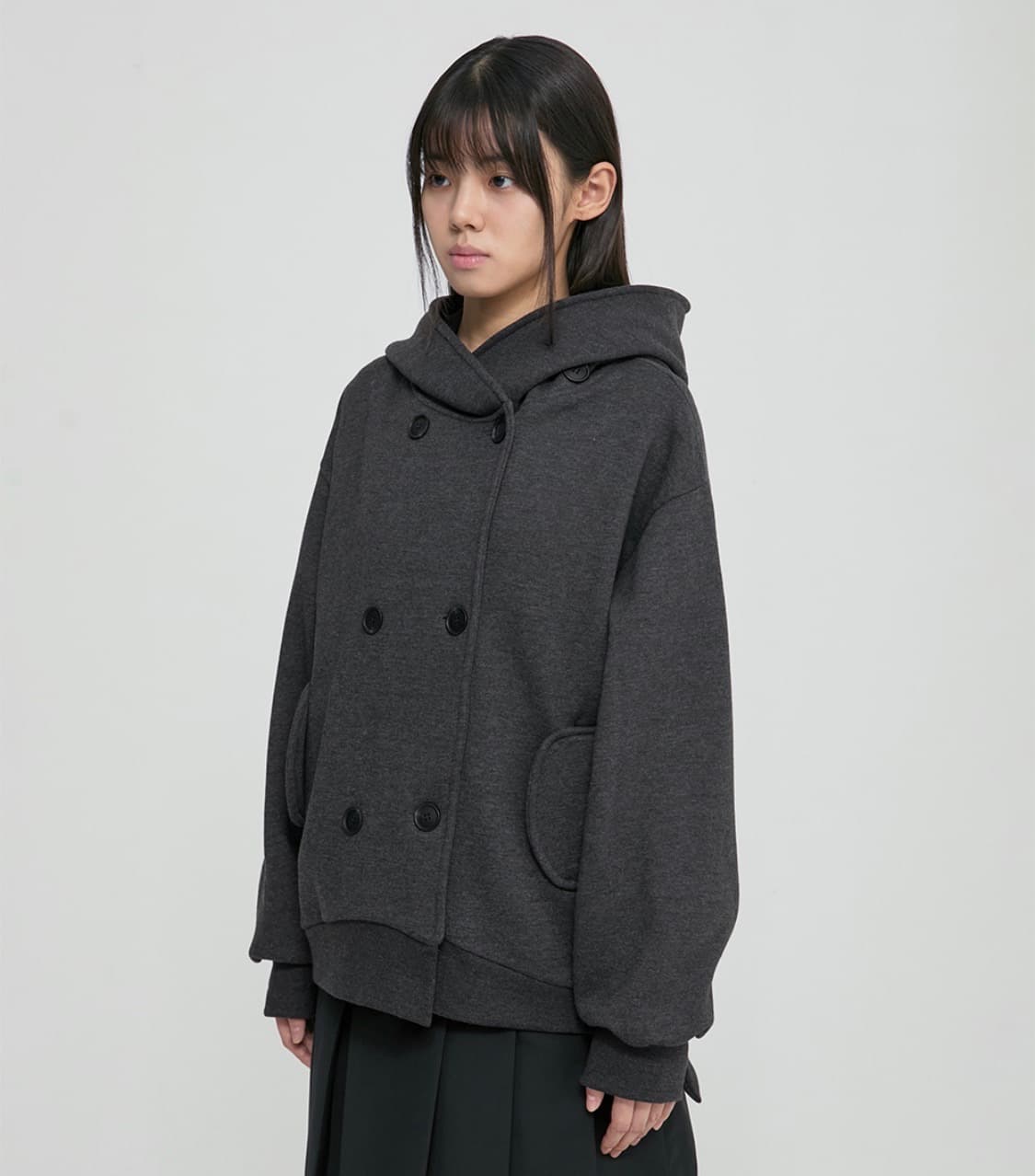 플레어업 Double Hoodie (FL-101_Charcoal) 상품이미지1