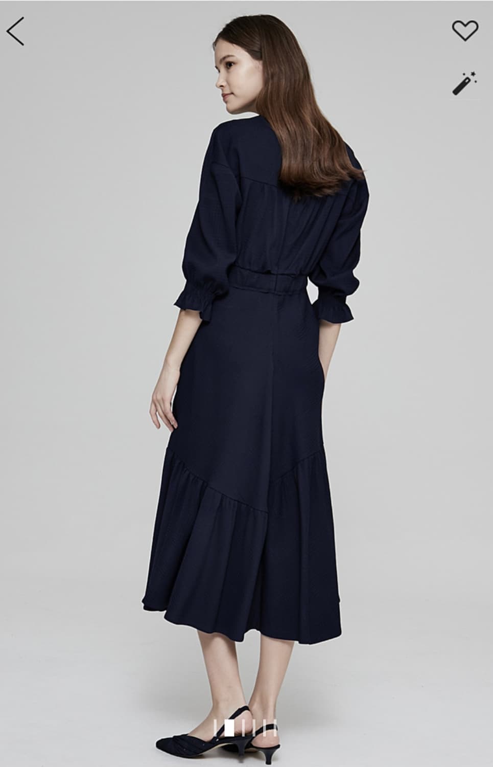 마인 언밸런스햄 밴딩 원피스 55사이즈 상품이미지2