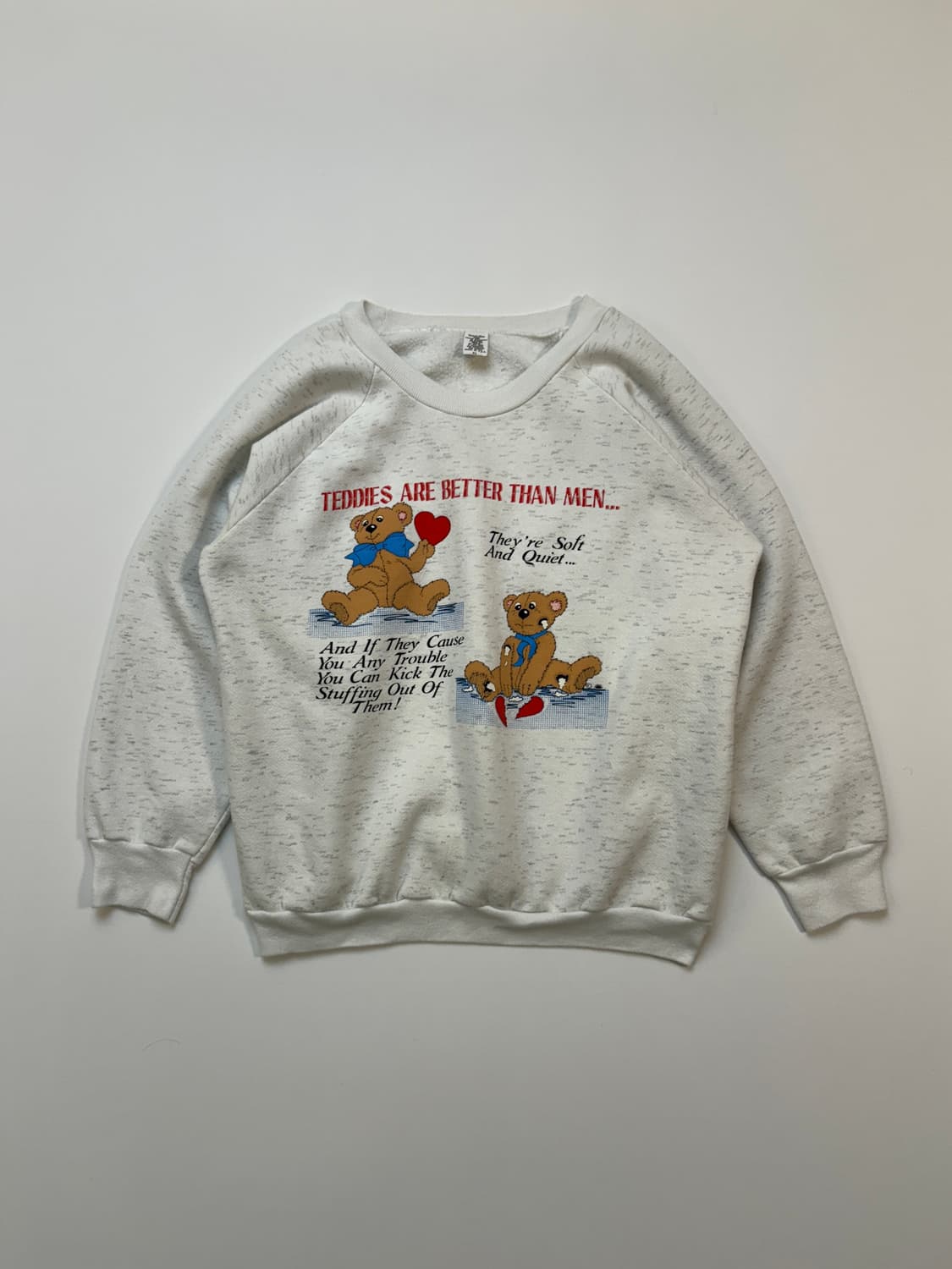 [XL] 90s USA TEDDIES 멜란지 스웻셔츠 상품이미지2